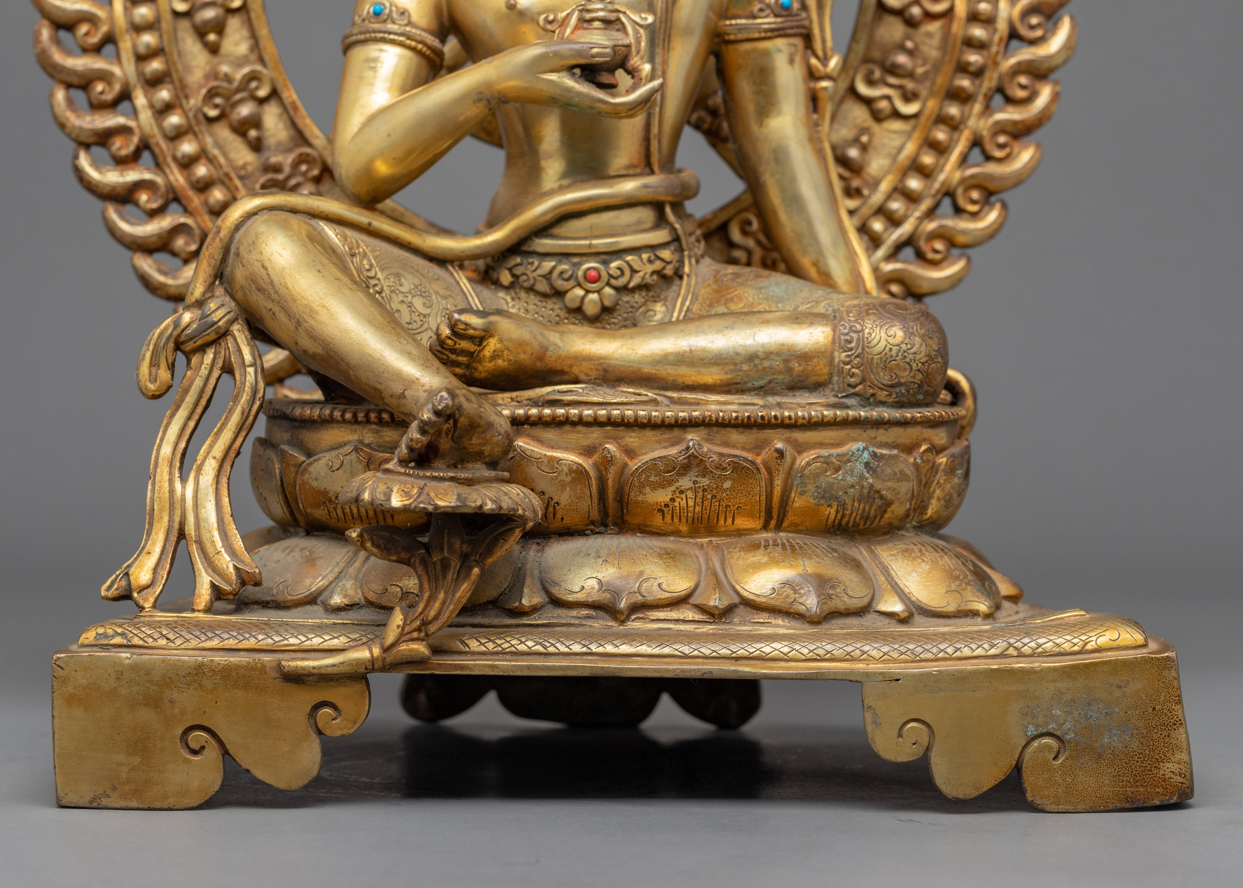 A Bodhisattva Hand-Carved Statue | Tibetan Himalayan Bodhisattva Sculpture