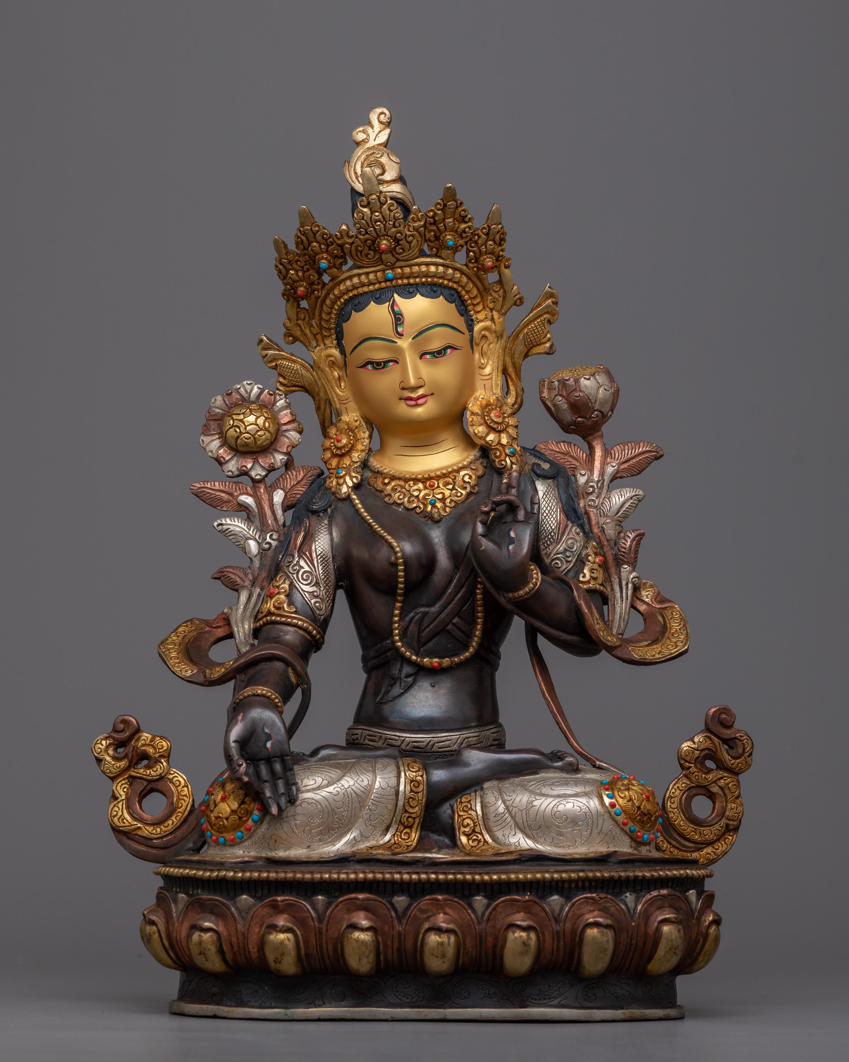 small white tara statue