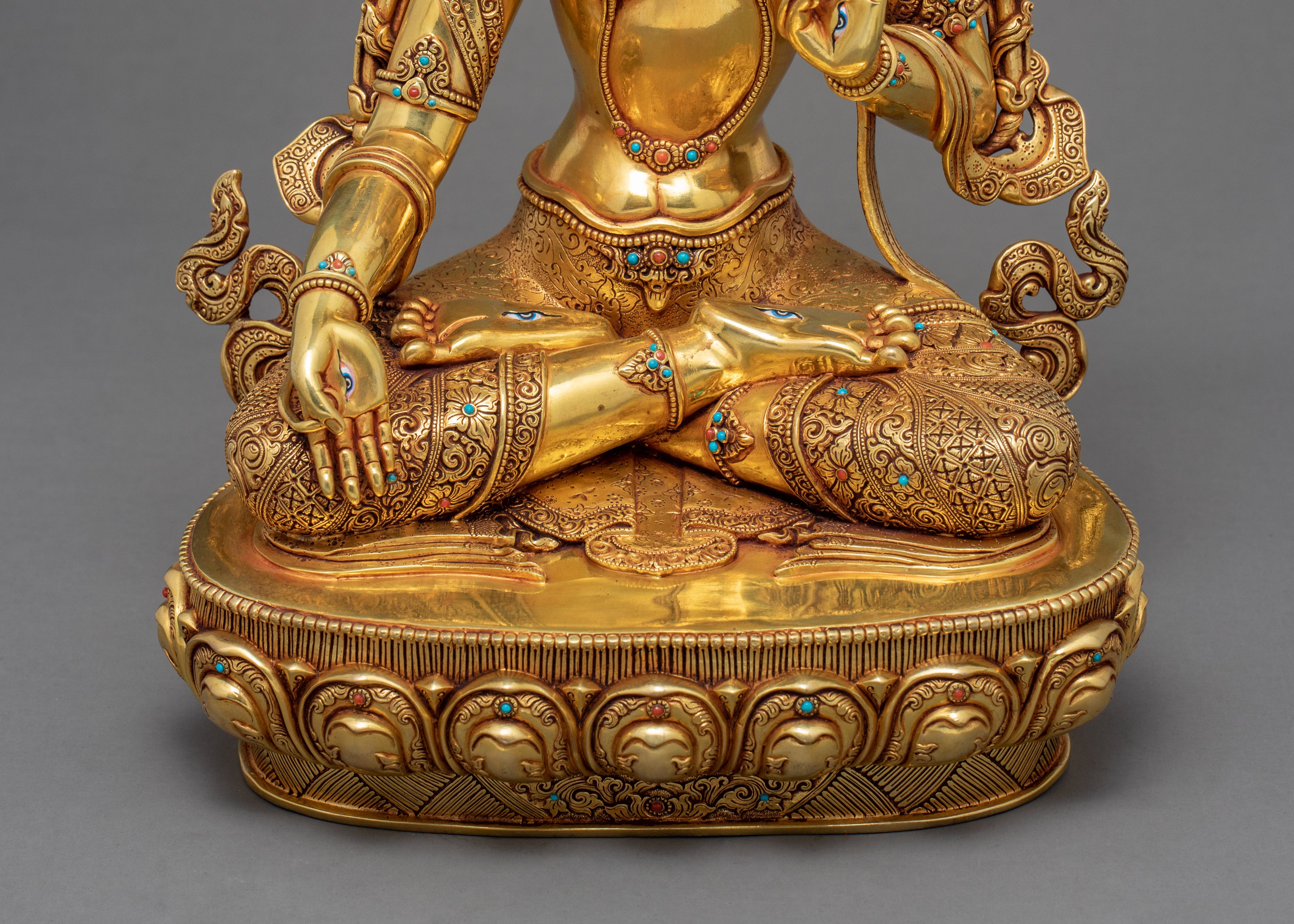 Tibetan White Tara | Long Life Deity | Himalayan Art Statue
