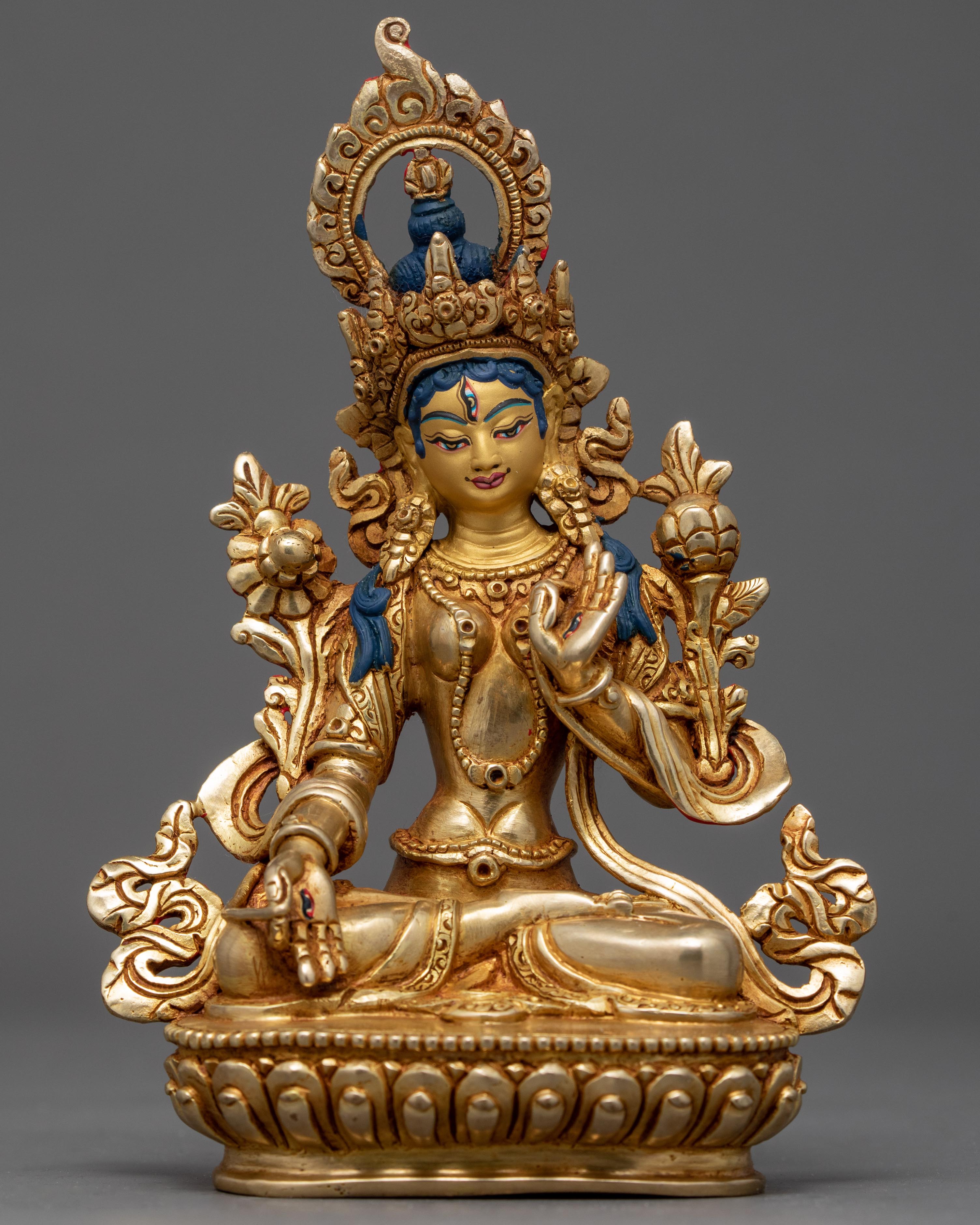 The White Tara Art | Traditionally Hand Carved Sculpture