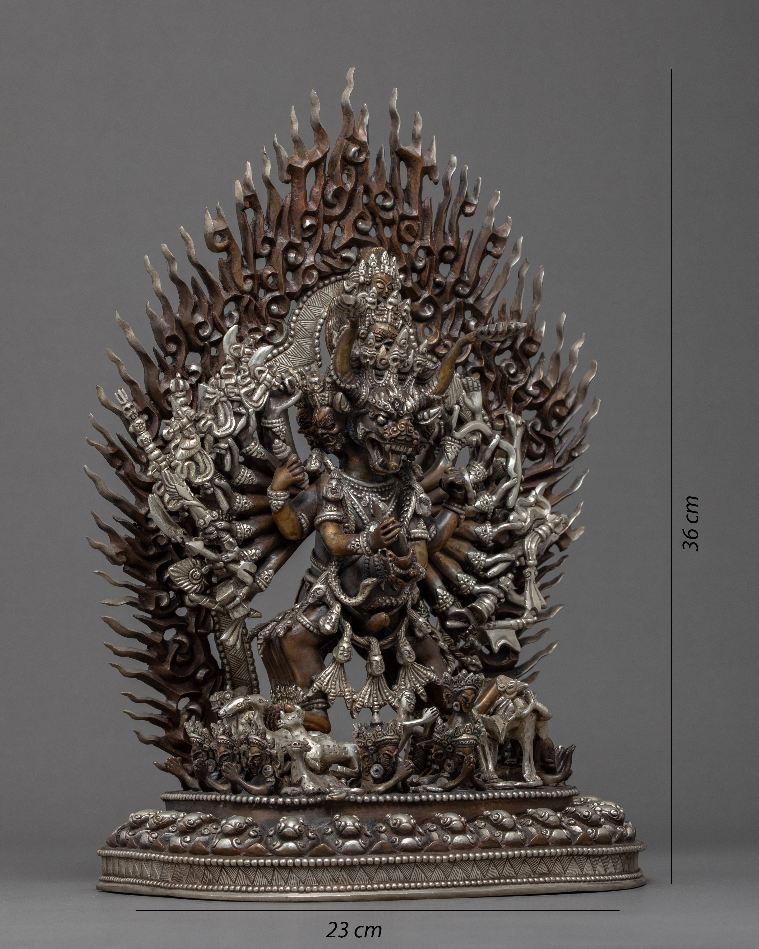 Yamantaka Sculpture | Traditional Hand Carved Buddhist Art