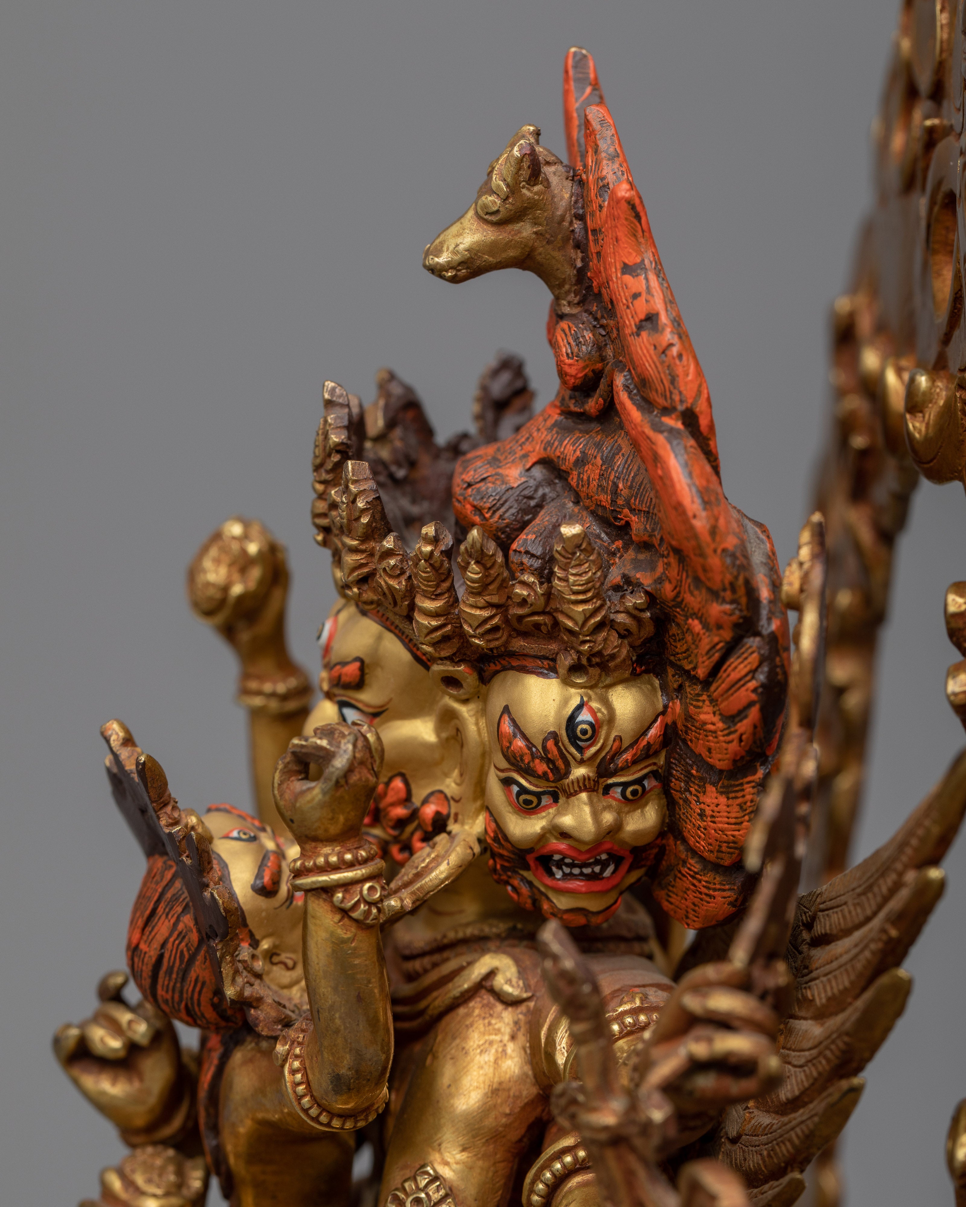 Hayagriva Mantra Practice Sculpture | Handmade in Nepal, Himalayan Buddhist Art