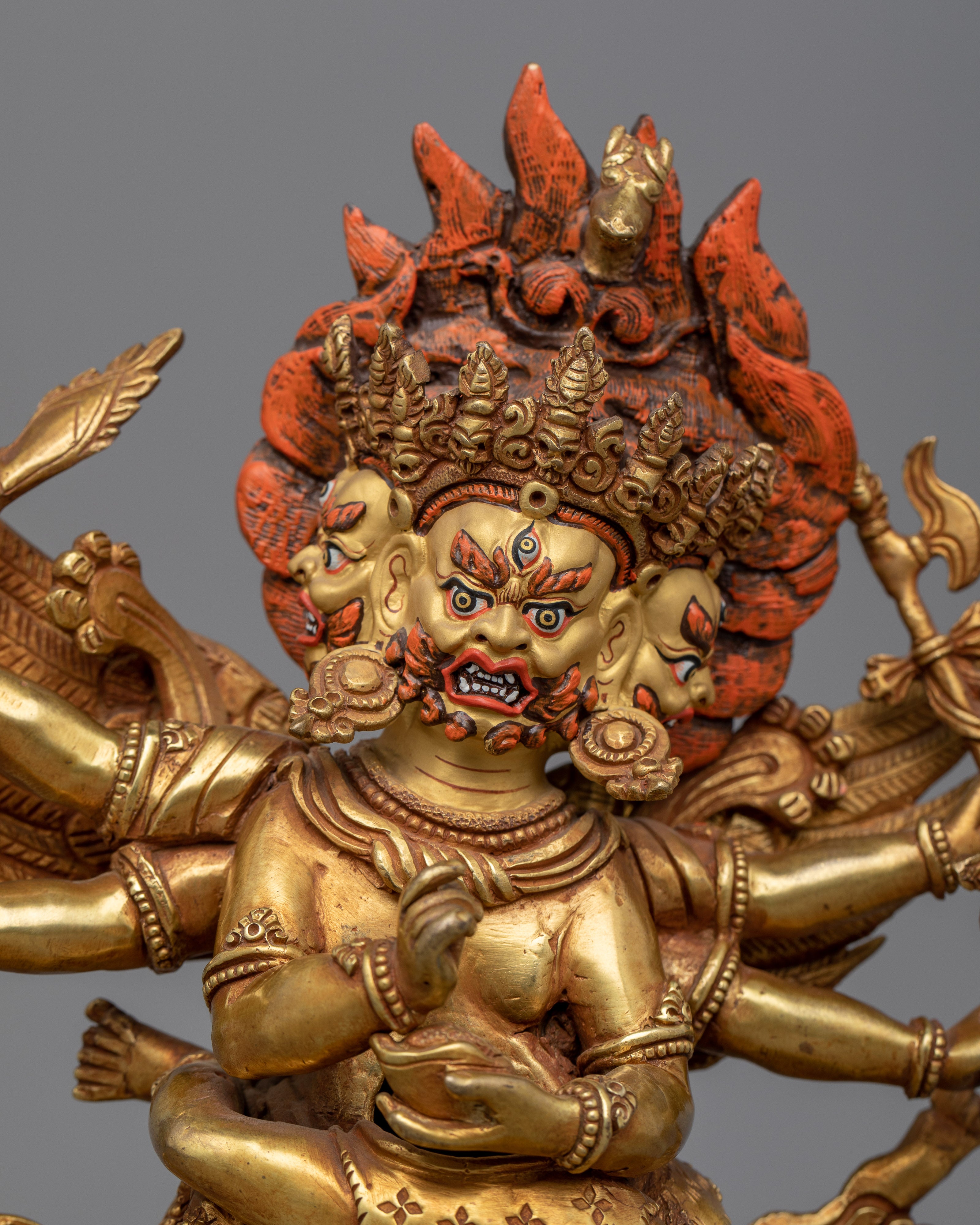 Hayagriva Mantra Practice Sculpture | Handmade in Nepal, Himalayan Buddhist Art