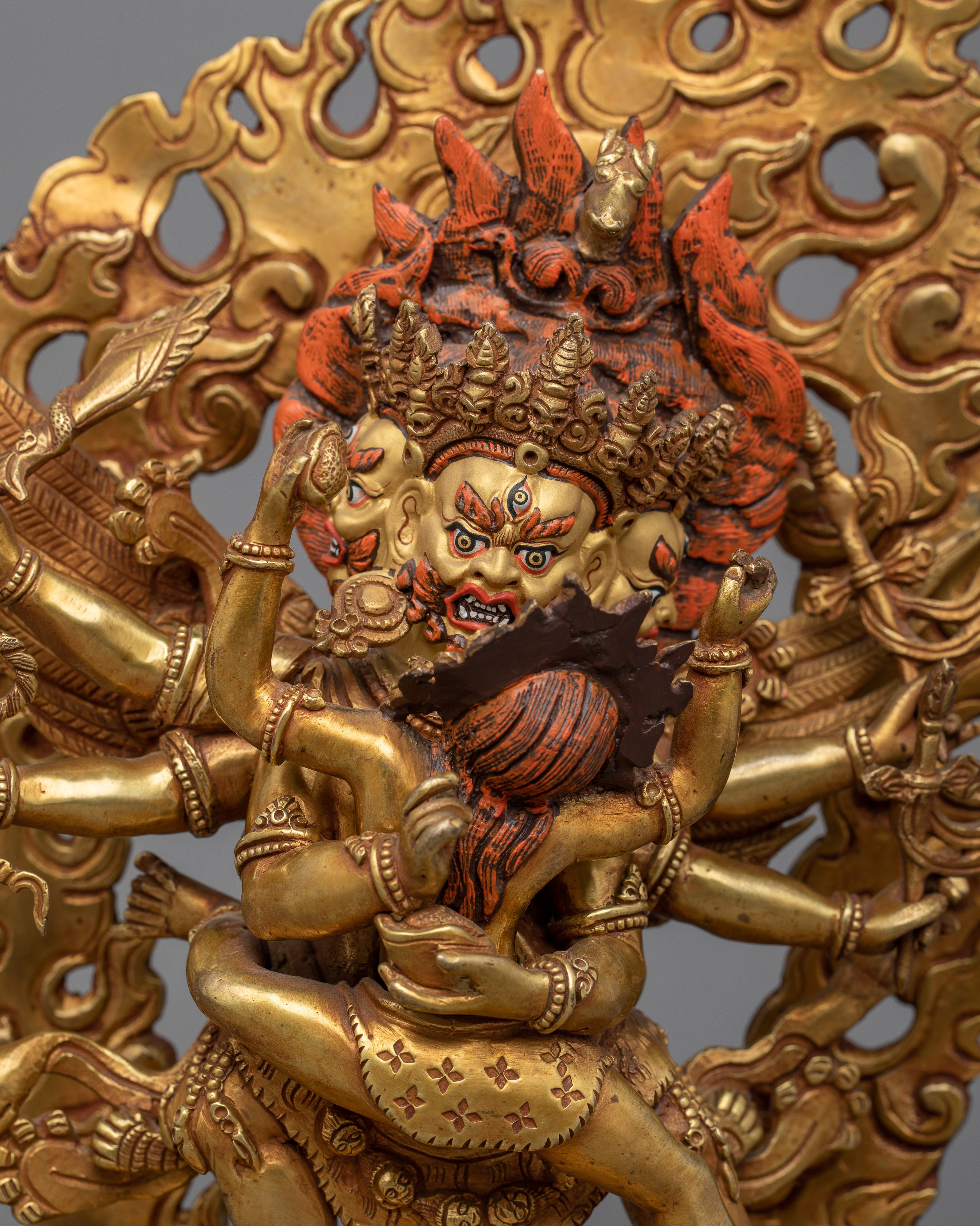 Hayagriva Mantra Practice Sculpture | Handmade in Nepal, Himalayan Buddhist Art