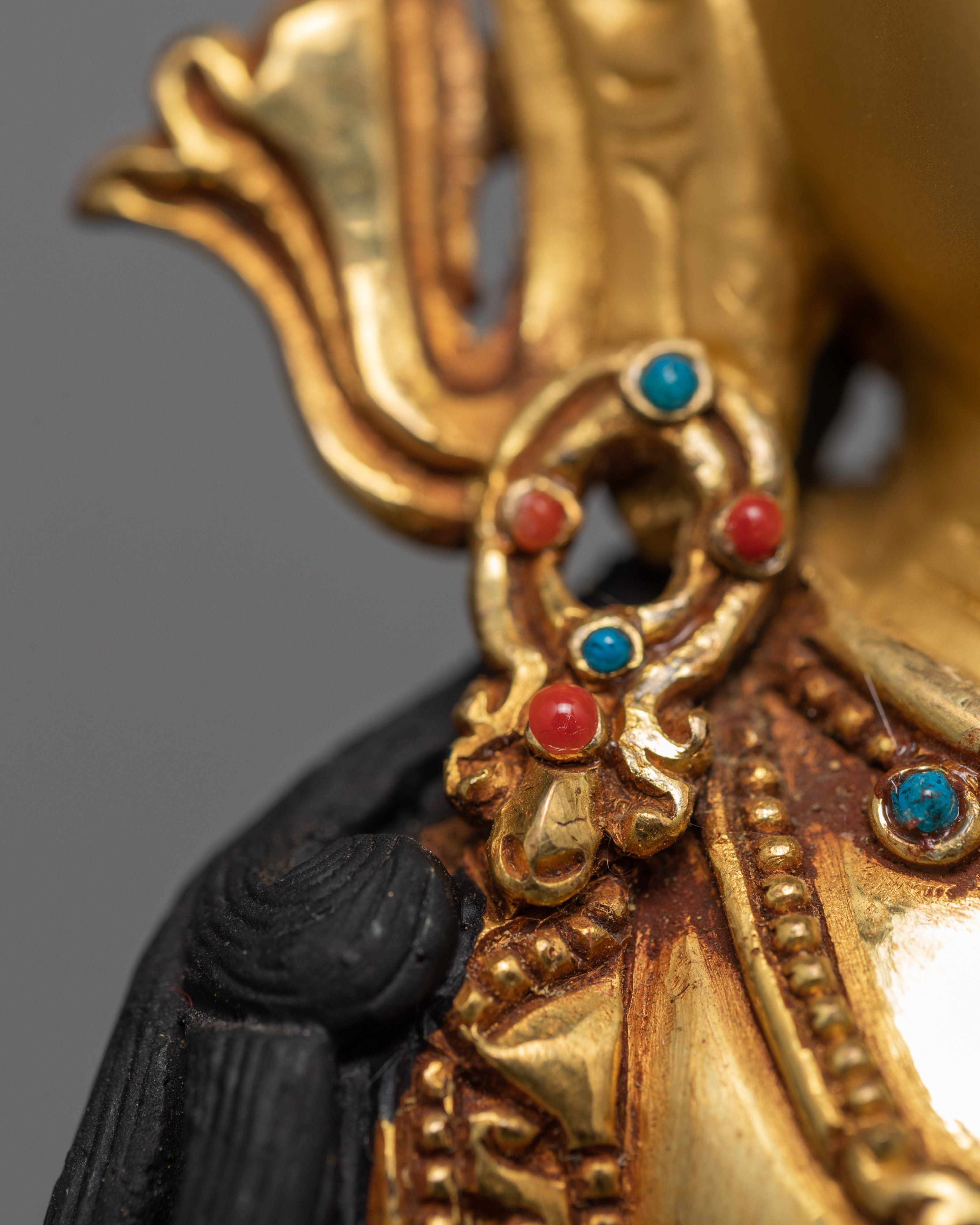 Amitayus Buddha | Handcarved Gold Gilded Statue