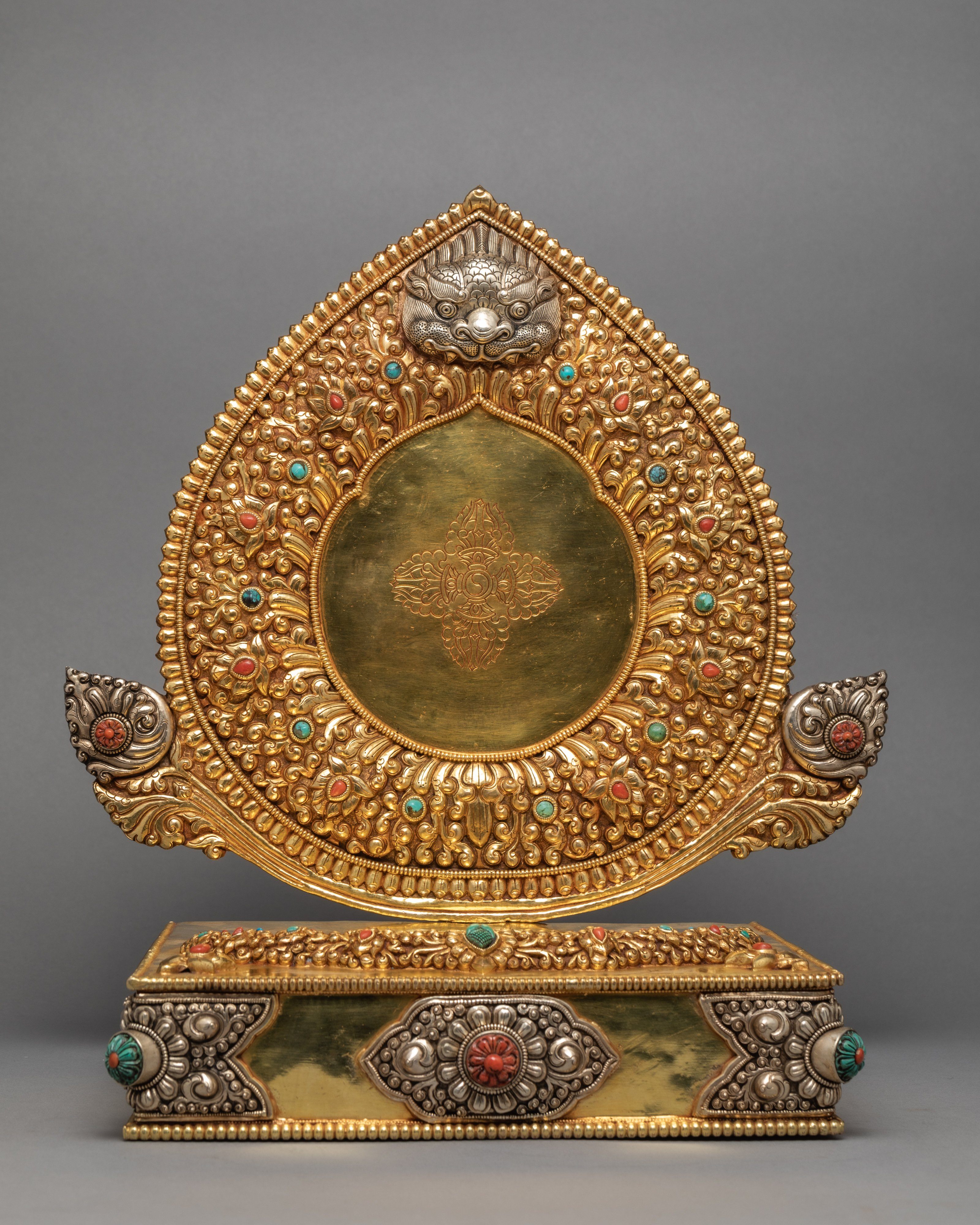 Bodhisattva Yellow Jambhala | Traditionally Hand Carved Gold Gilded Dzambhala Statue