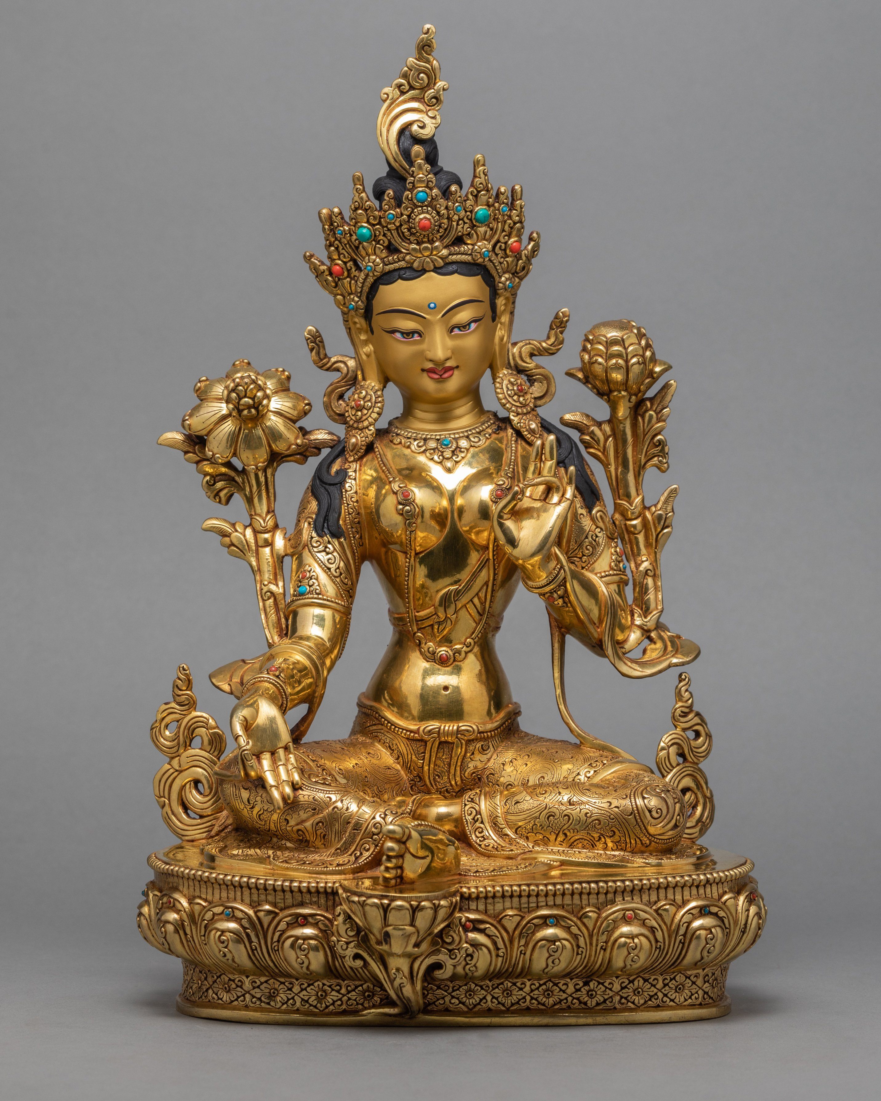 green tara statue
