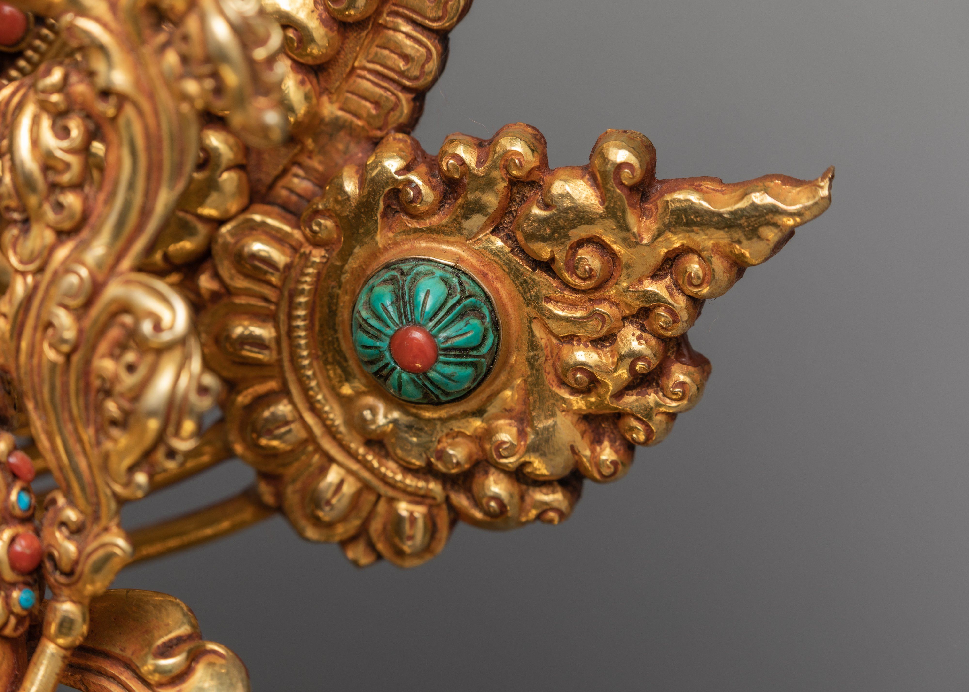 Tibeten Green Tara Goddess Statue | Beautifully Hand-carved Himalayan Art