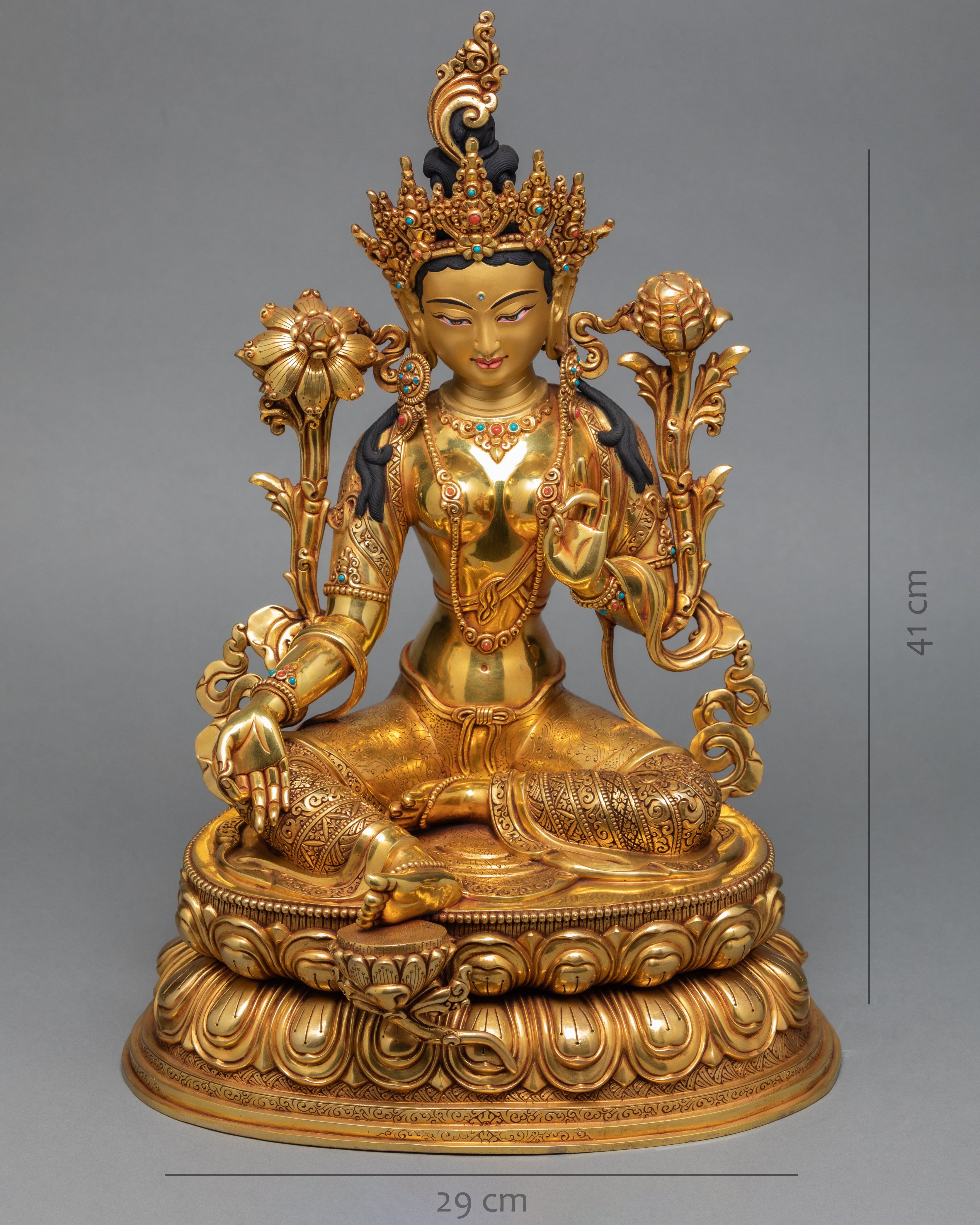 Green Tara Statue