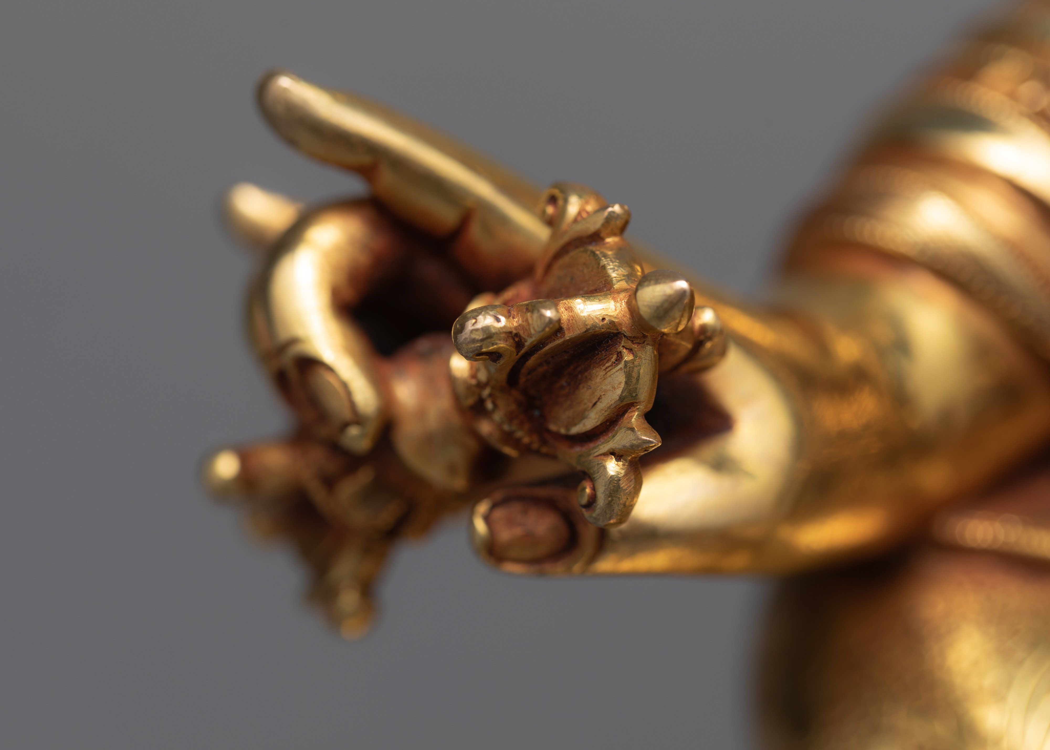 Guru Rinpoche Statue | Gold Gilded Padmasambhava Sculpture