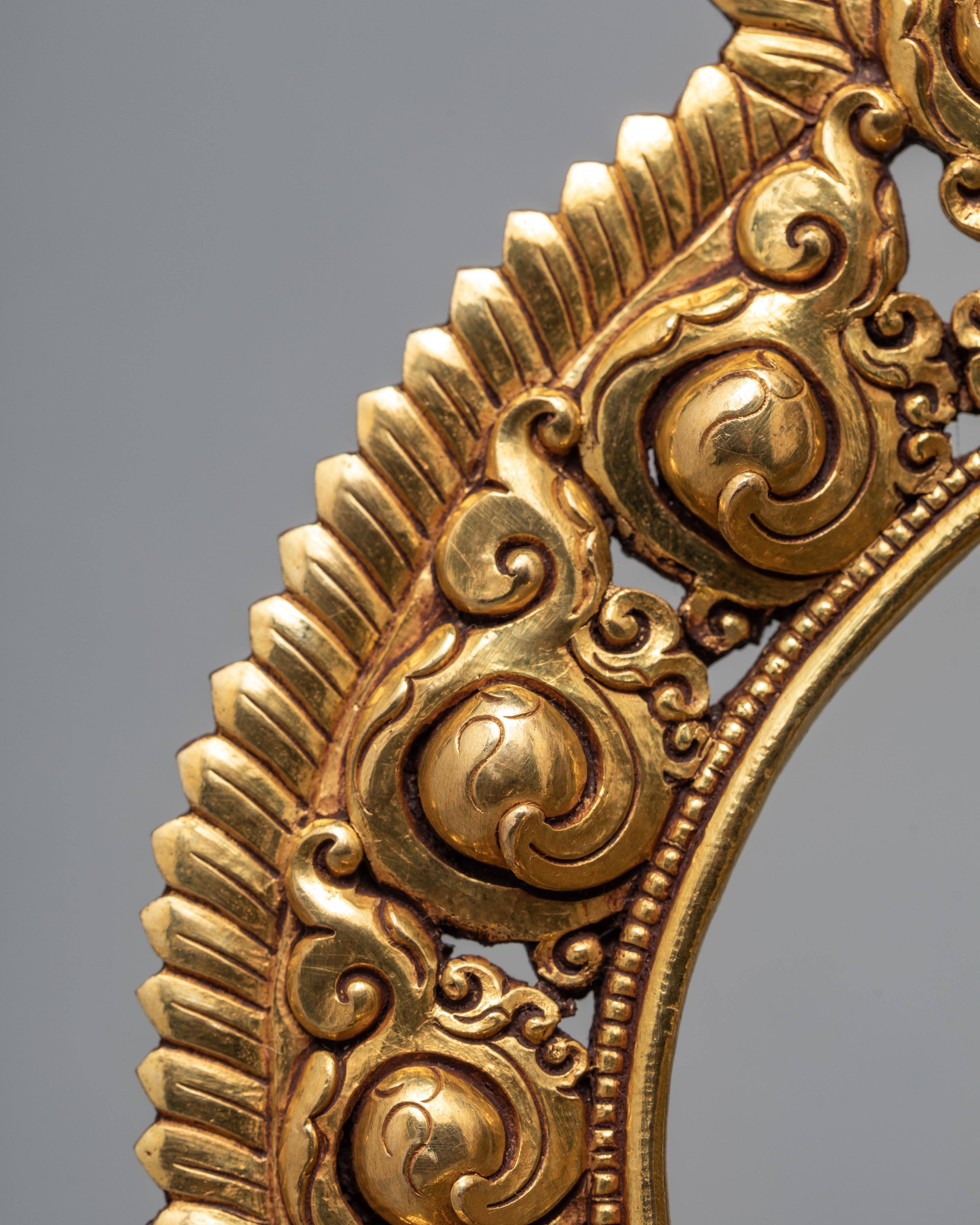 Ksitigarbha Statue | 24K Pure Gold Gilded | Bodhisattva Statue