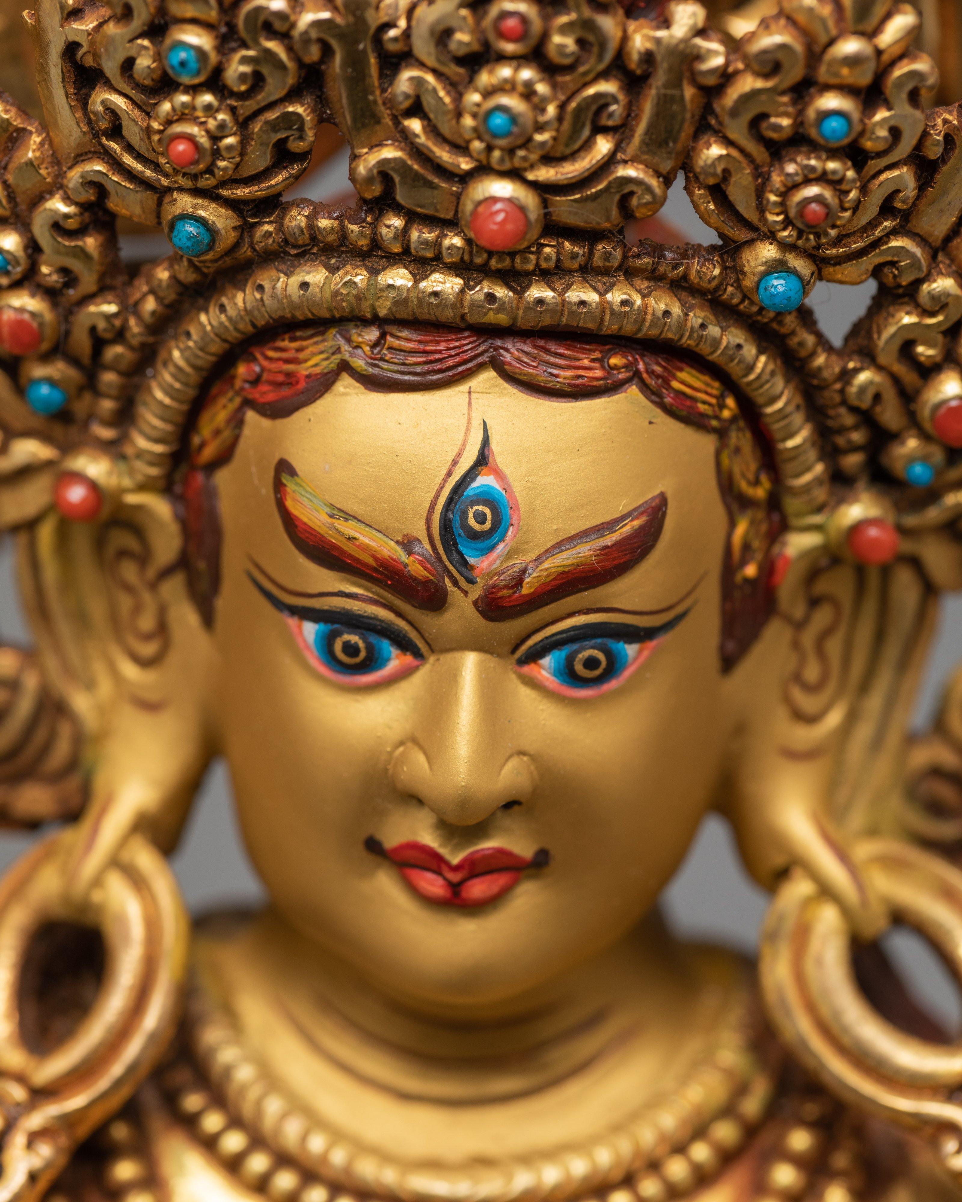 Machig Labdron | 24K Gold Gilded Yogini Statue