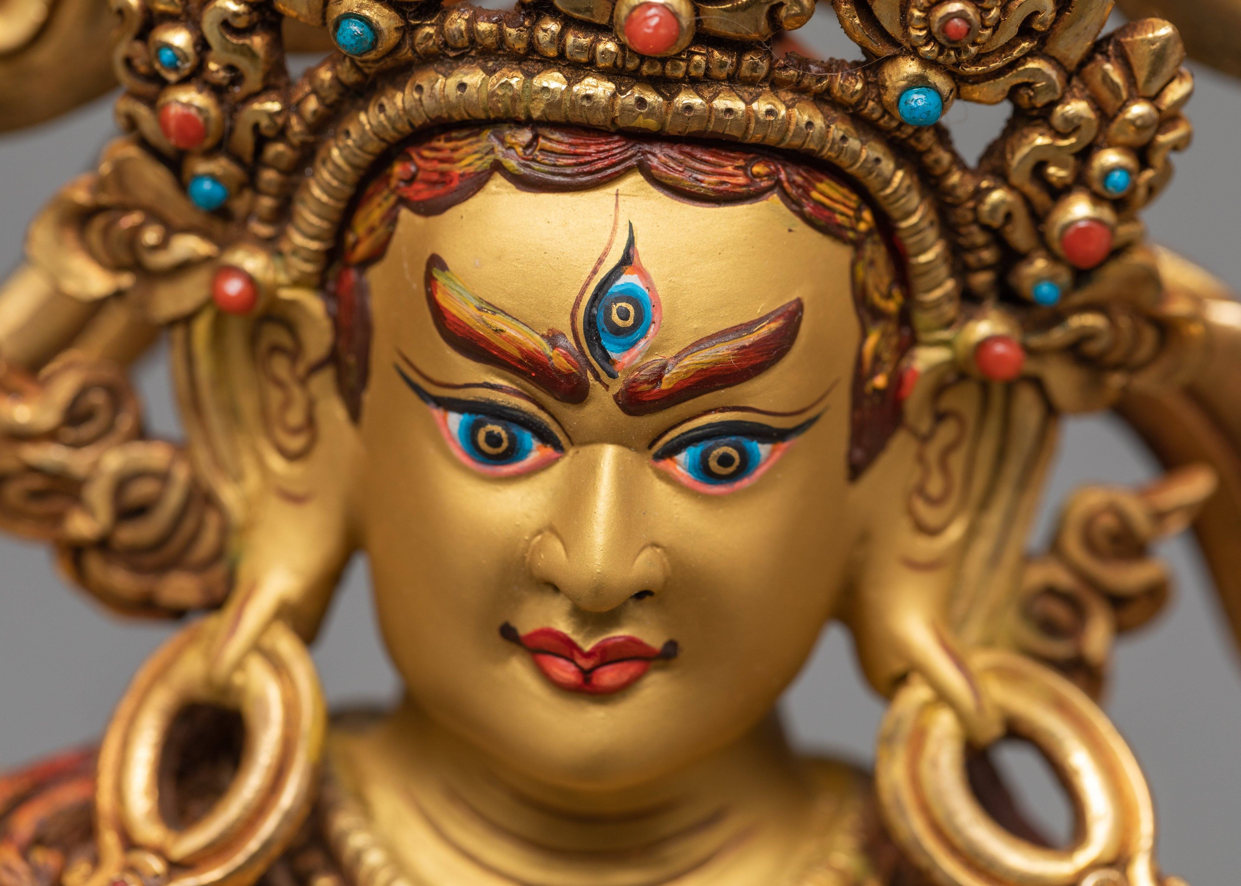 Machig Labdron | 24K Gold Gilded Yogini Statue