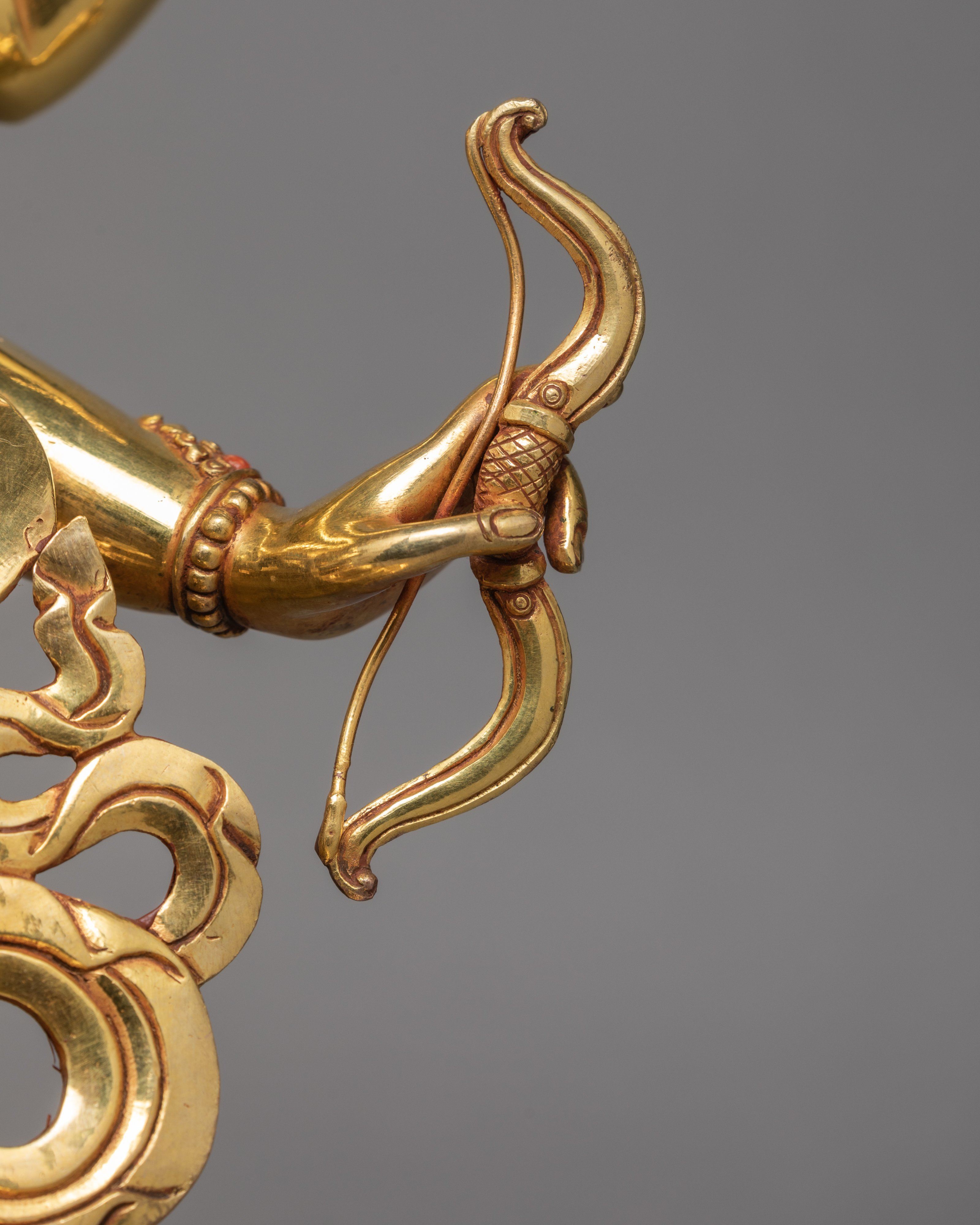 Namgyalma Statue, Ushnishavijaya, Handmade 24k Gold Tibetan Buddhist Statue