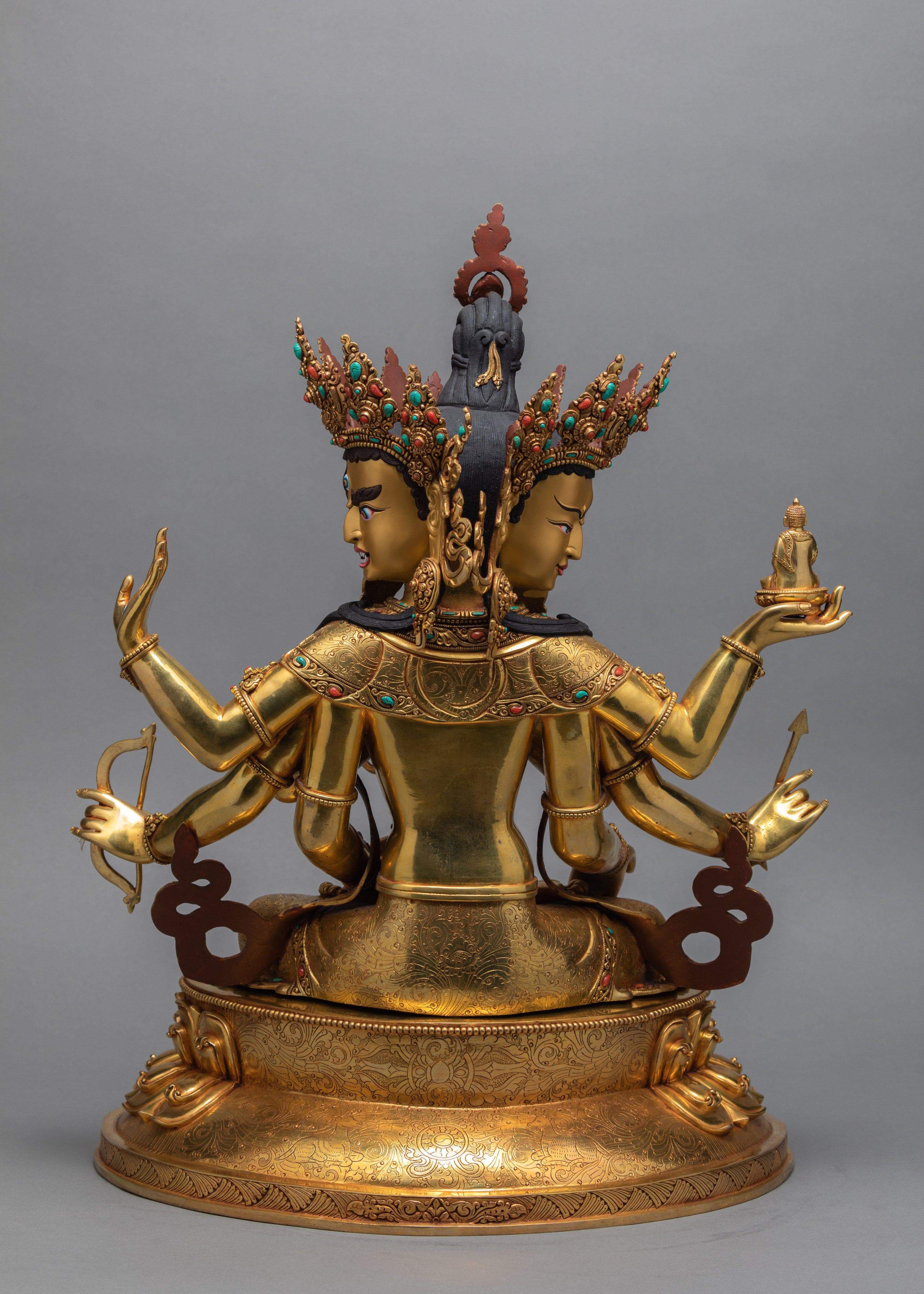 Rare Namgyalma (Ushnishavijaya ) Statue, Tibetan Buddhist Statue