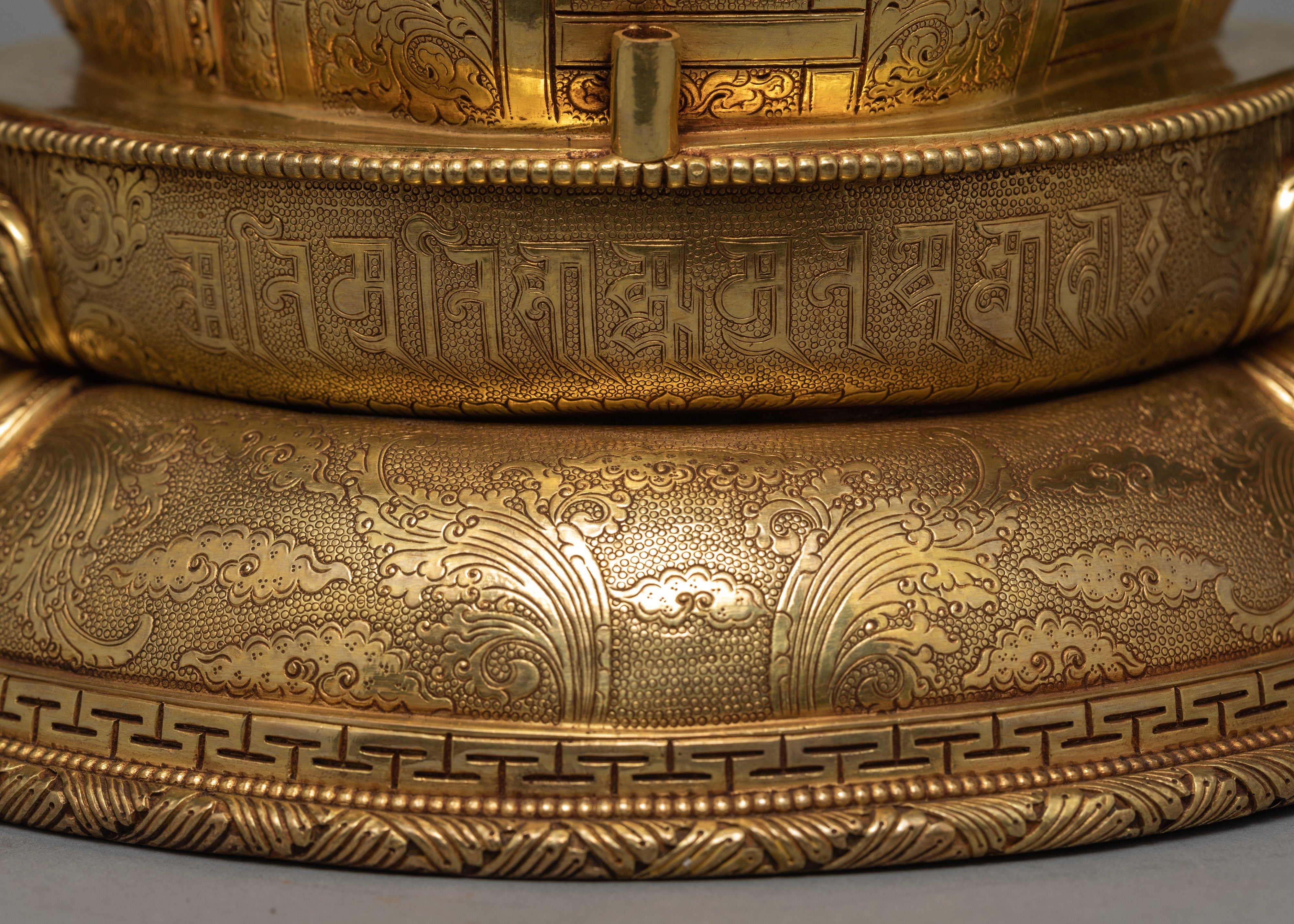 Shakyamuni Buddha Statue, Traditional 24k Gold Buddha Statue, Himalayan Art