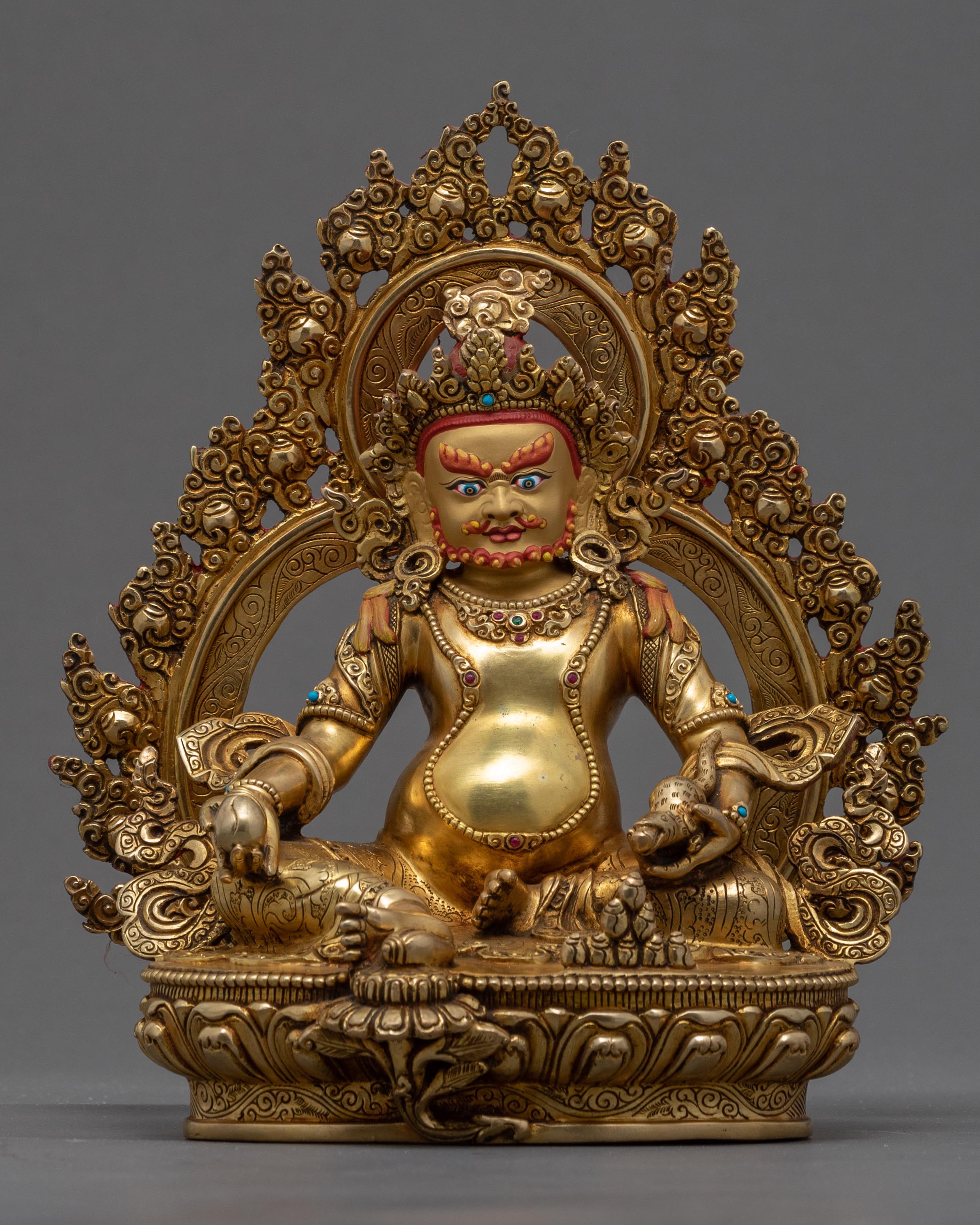 Yellow Dzambhala Statue