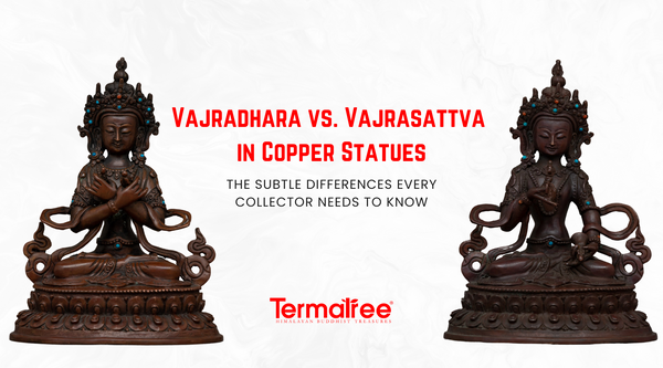 As you consider a statue for personal practice, a private collection, or simply starting on the path of Buddhist art, the ability to discriminate between Vajrasattva and Vajradhara will immensely enrich your experience.