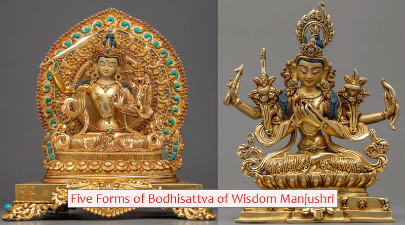 Five Forms of Manjushri Bodhisattva of Wisdom