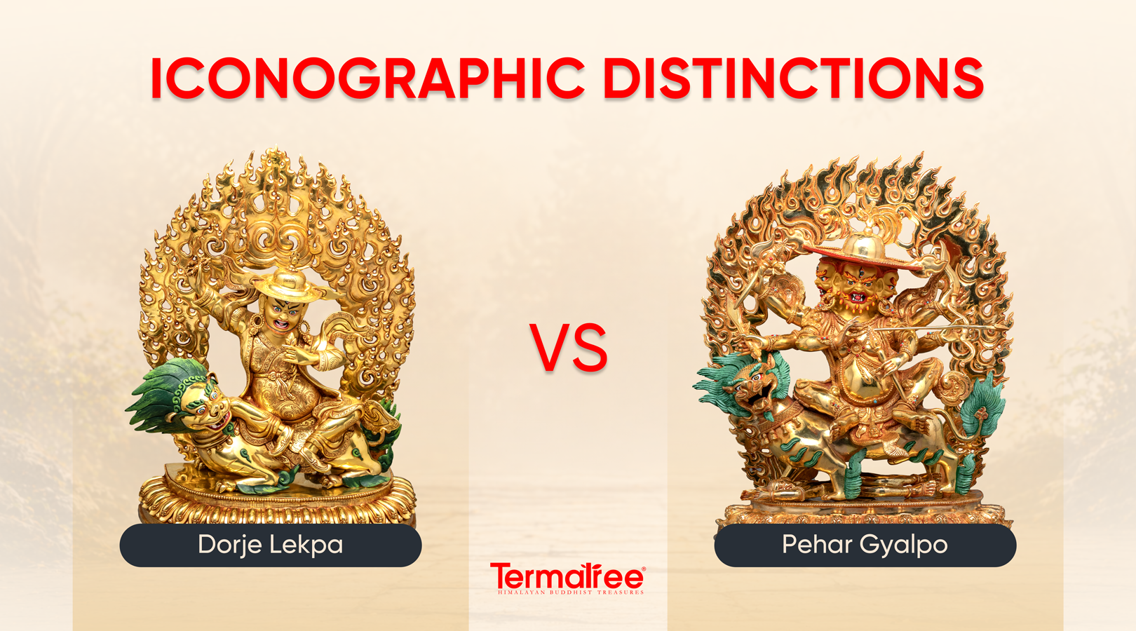Iconographic Distinctions: Dorje Lekpa vs. Pehar Gyalpo in Tibetan Buddhism