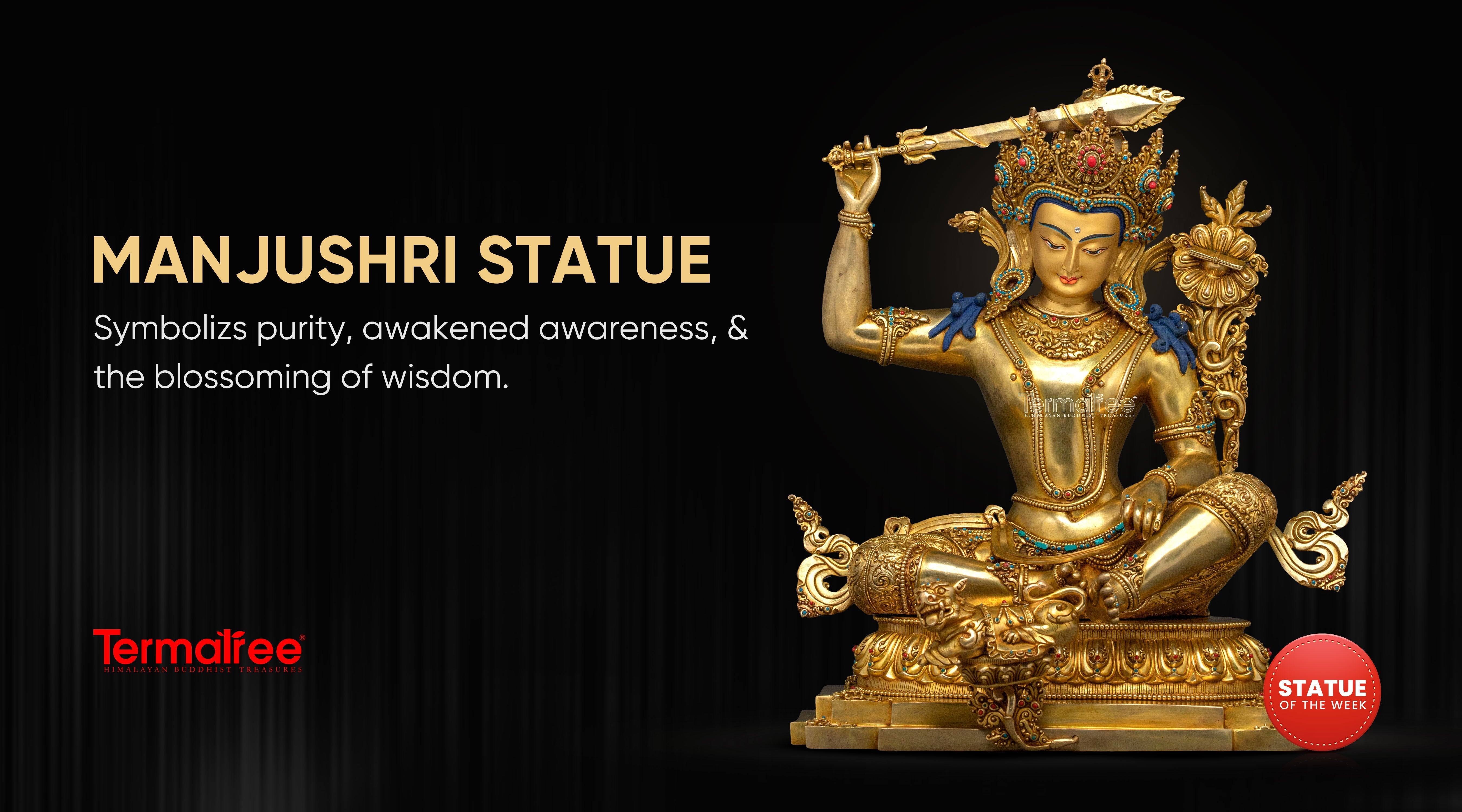 Statue of the Week: One of the Rare Depictions of Manjushri in Lalitasana