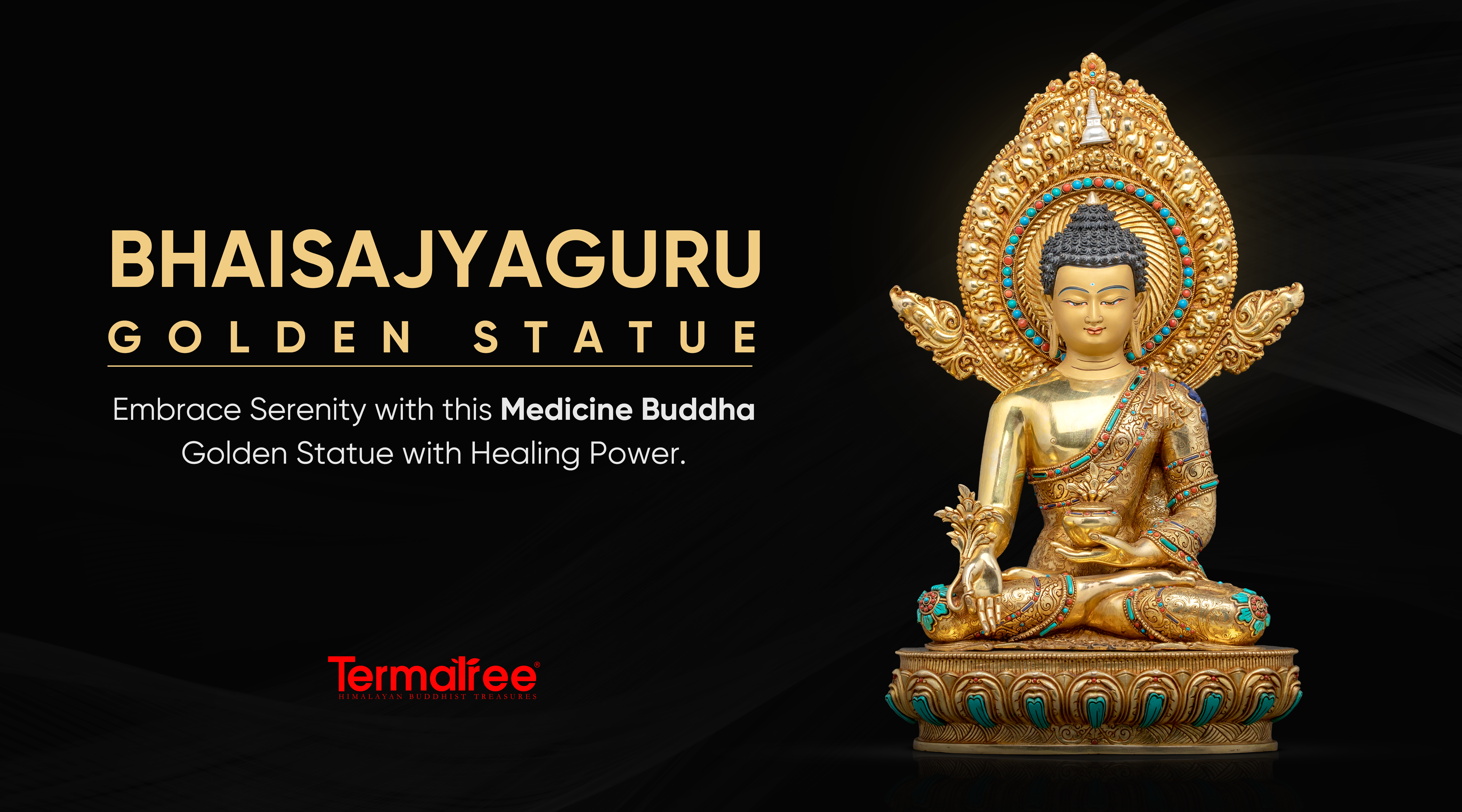 Medicine Buddha Golden Statue: A Symbol of Healing and Compassion