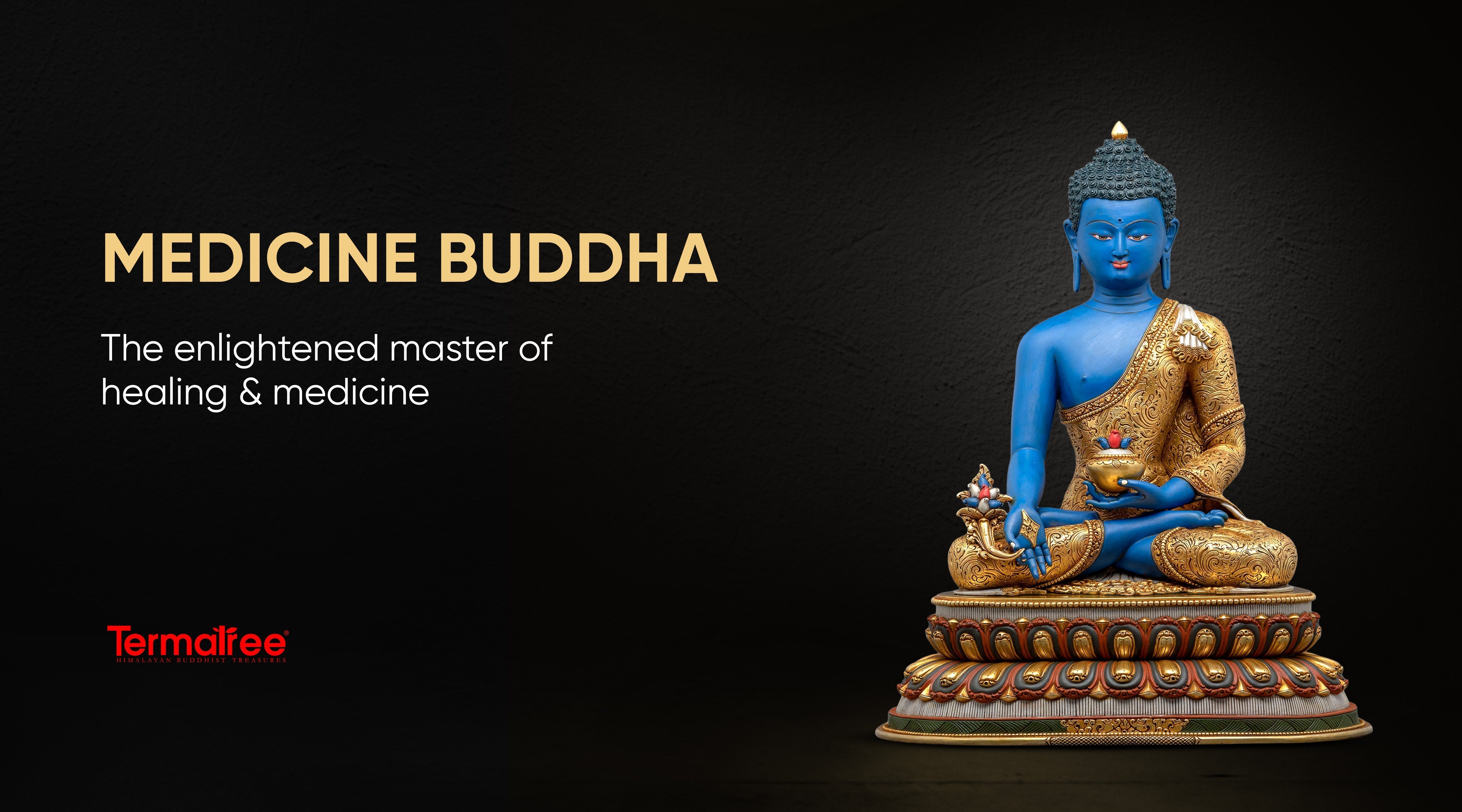 Statue of the Week: Lapis Lazuli Medicine Buddha Statue