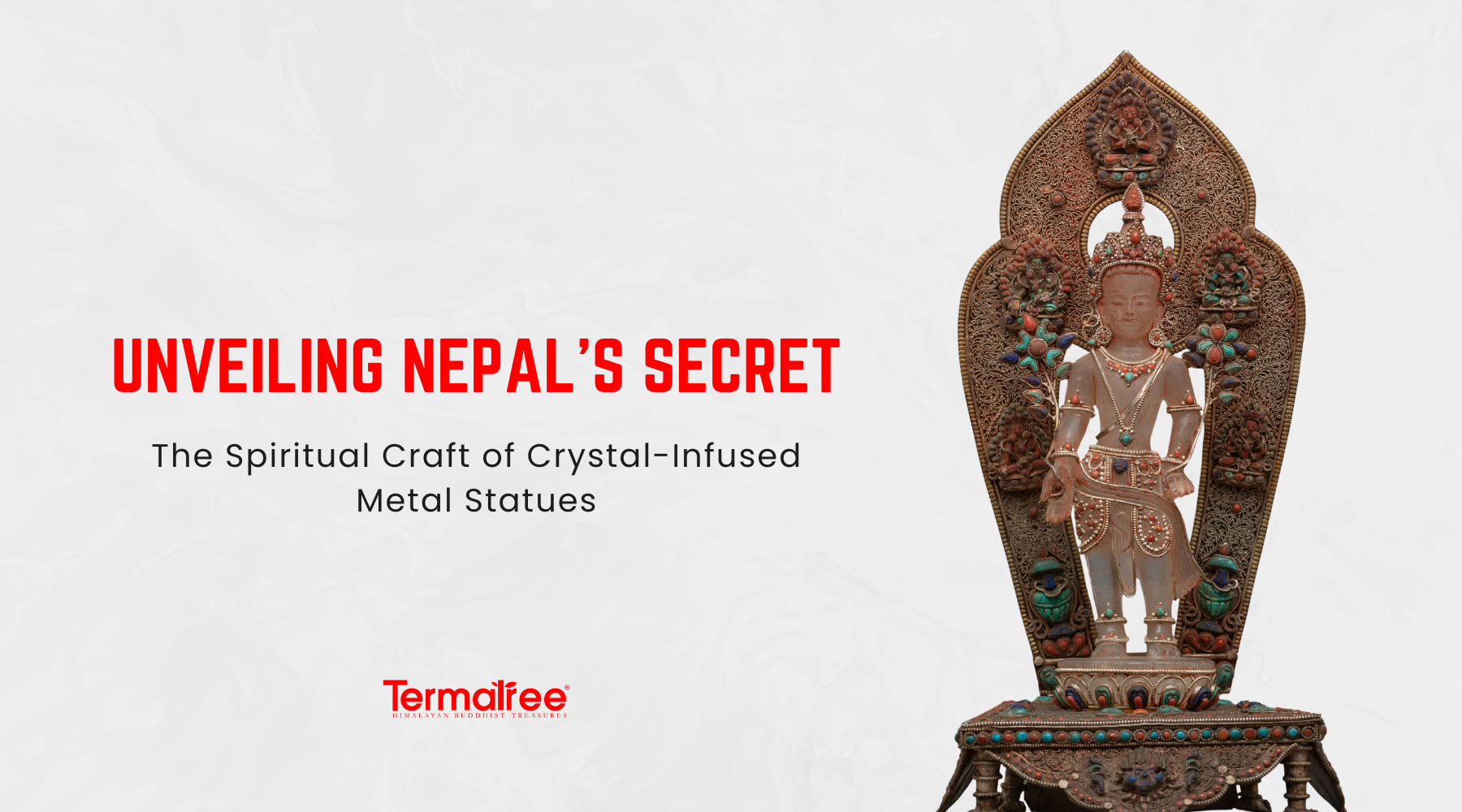 Unveiling Nepal’s Secret: The Spiritual Craft of Crystal-Infused Metal Statues