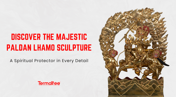 Discover the Majestic Paldan Lhamo Sculpture: A Spiritual Protector in Every Detail