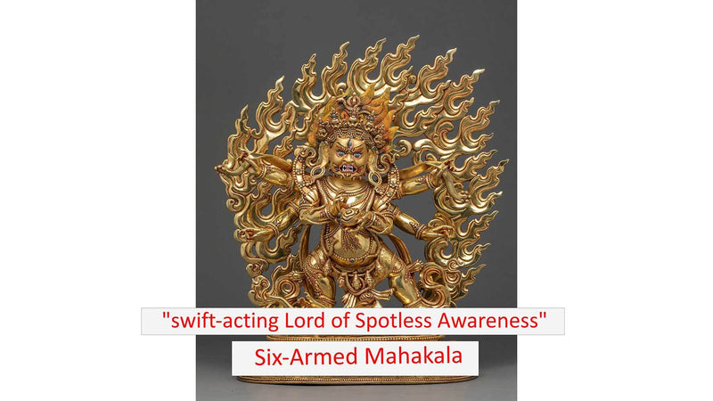 Iconographic Description Of The Six Armed Mahakala Statue 