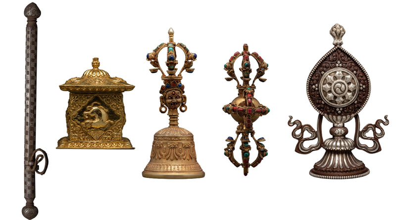 Buddhist Ritual Items, Hand made Treasures of Vajrayana