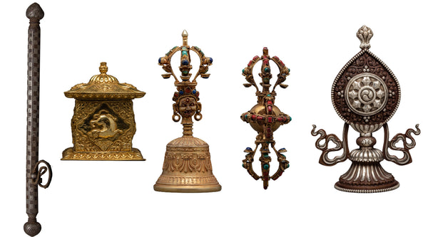 Buddhist Ritual Items, Hand made Treasures of Vajrayana