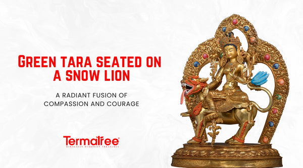 Green Tara is perhaps the most cherished and widely worshipped deity in Tibetan Buddhism, known as compassion, swift protection, and enlightened activity. 