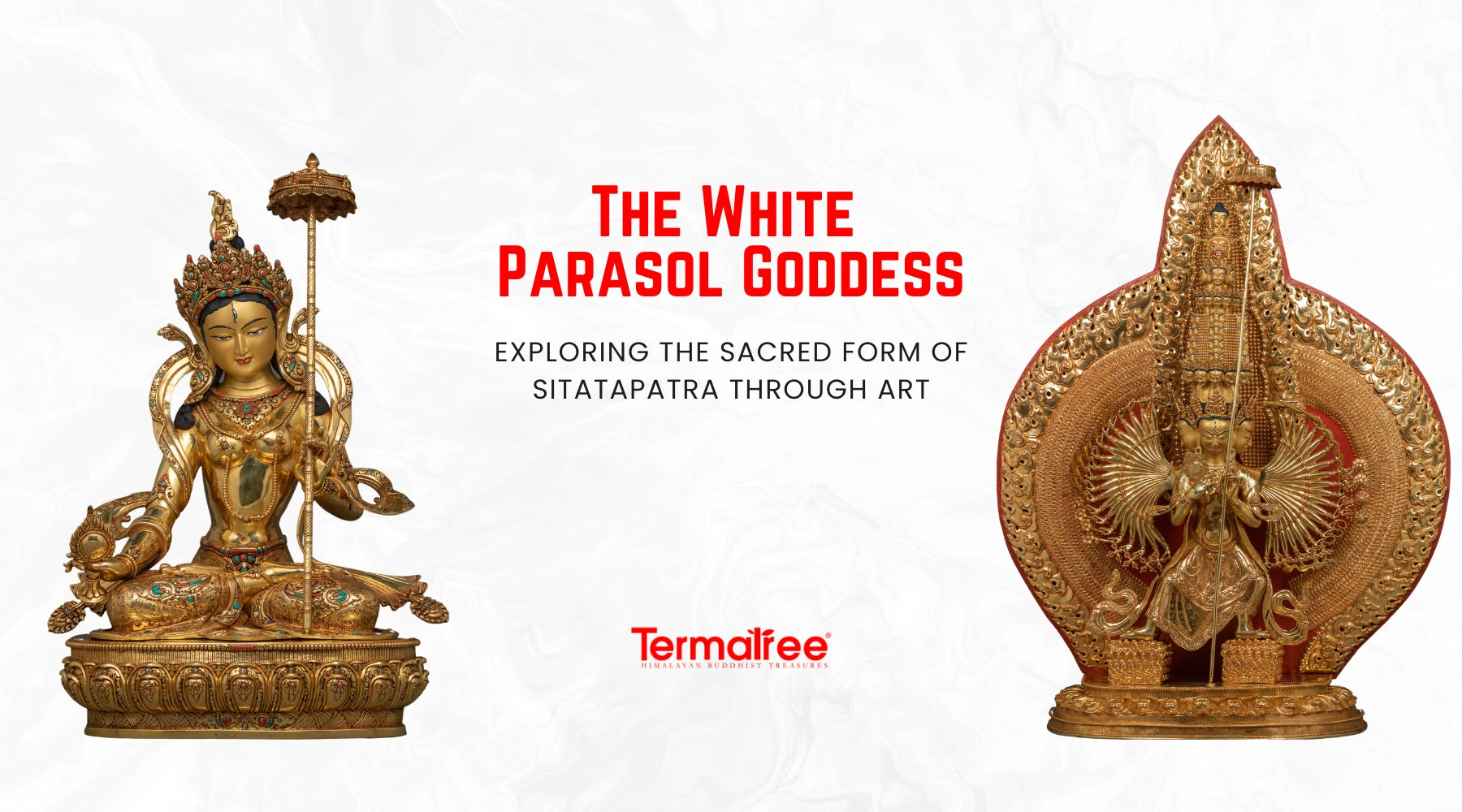 Sitatapatra, or Dukar in Tibetan, is among the few deities within the immense multitude of Vajrayana Buddhism who contain the qualities of ferocity and gentleness so neatly.