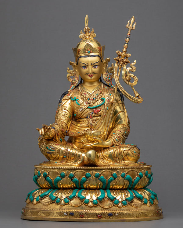 Gold Plated Statue Guru Rinpoche