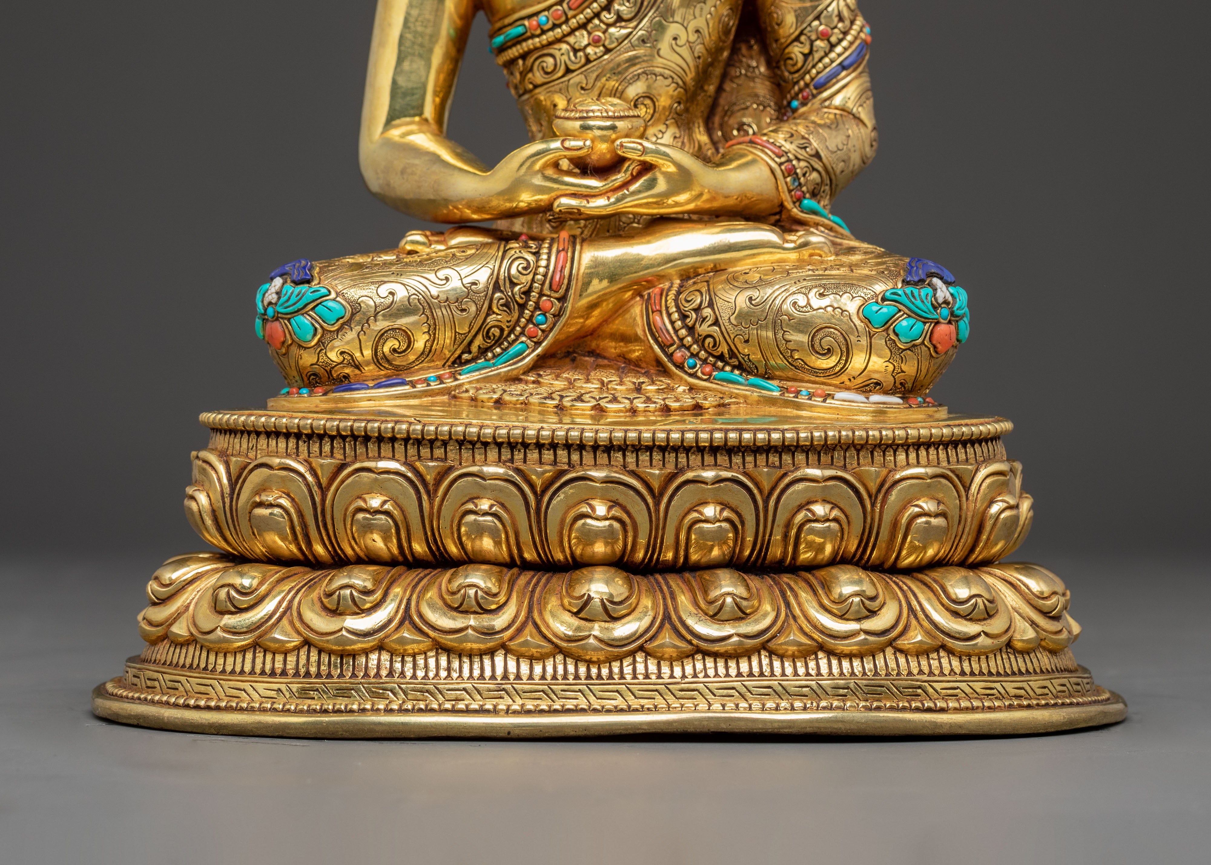 Handmade Amitabha Buddha Statue for Longevity | Infinite Light and Compassion
