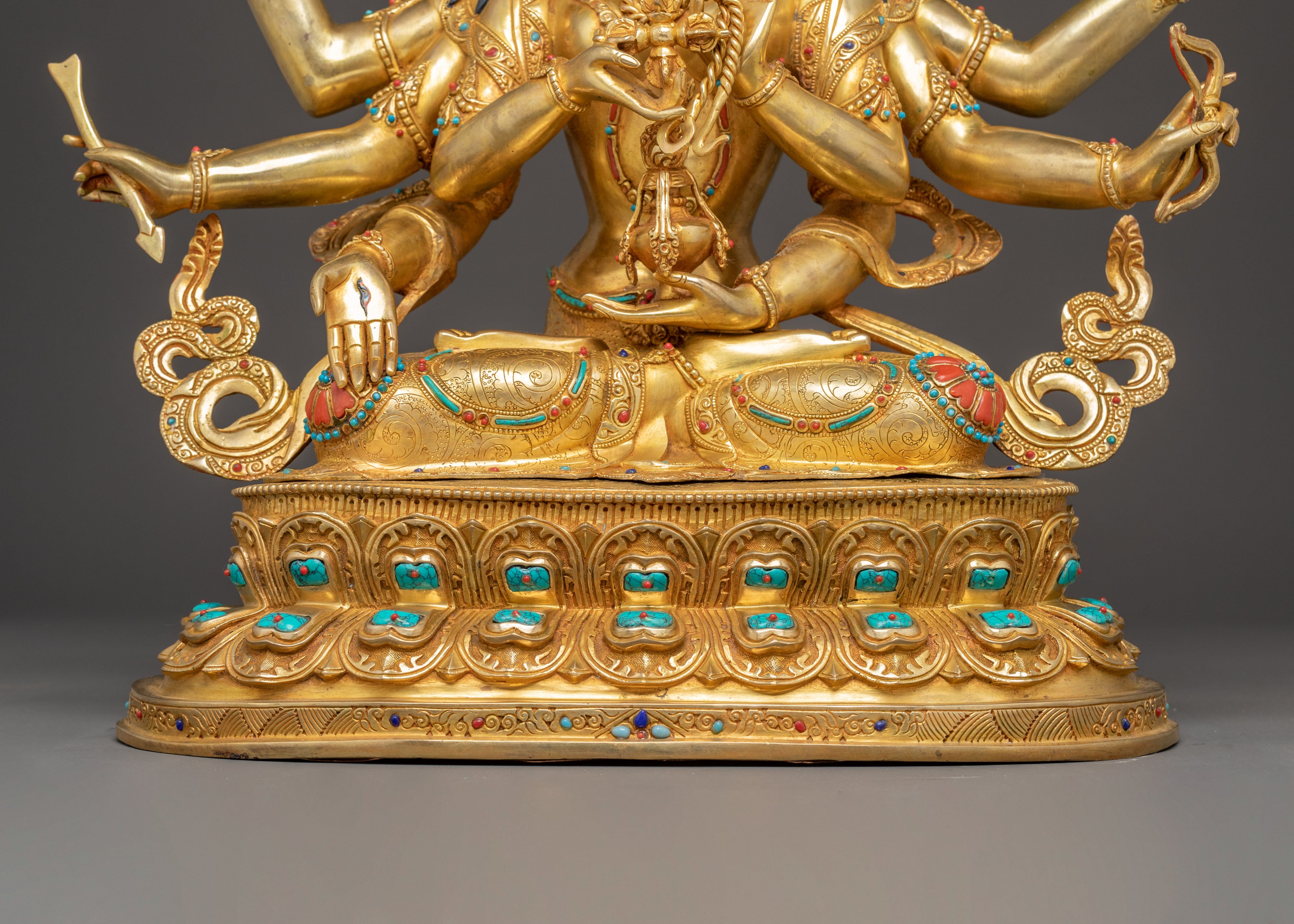 Handmade Buddhist Healing Goddess Namgyalma Statue | Himalayan Style Artwork