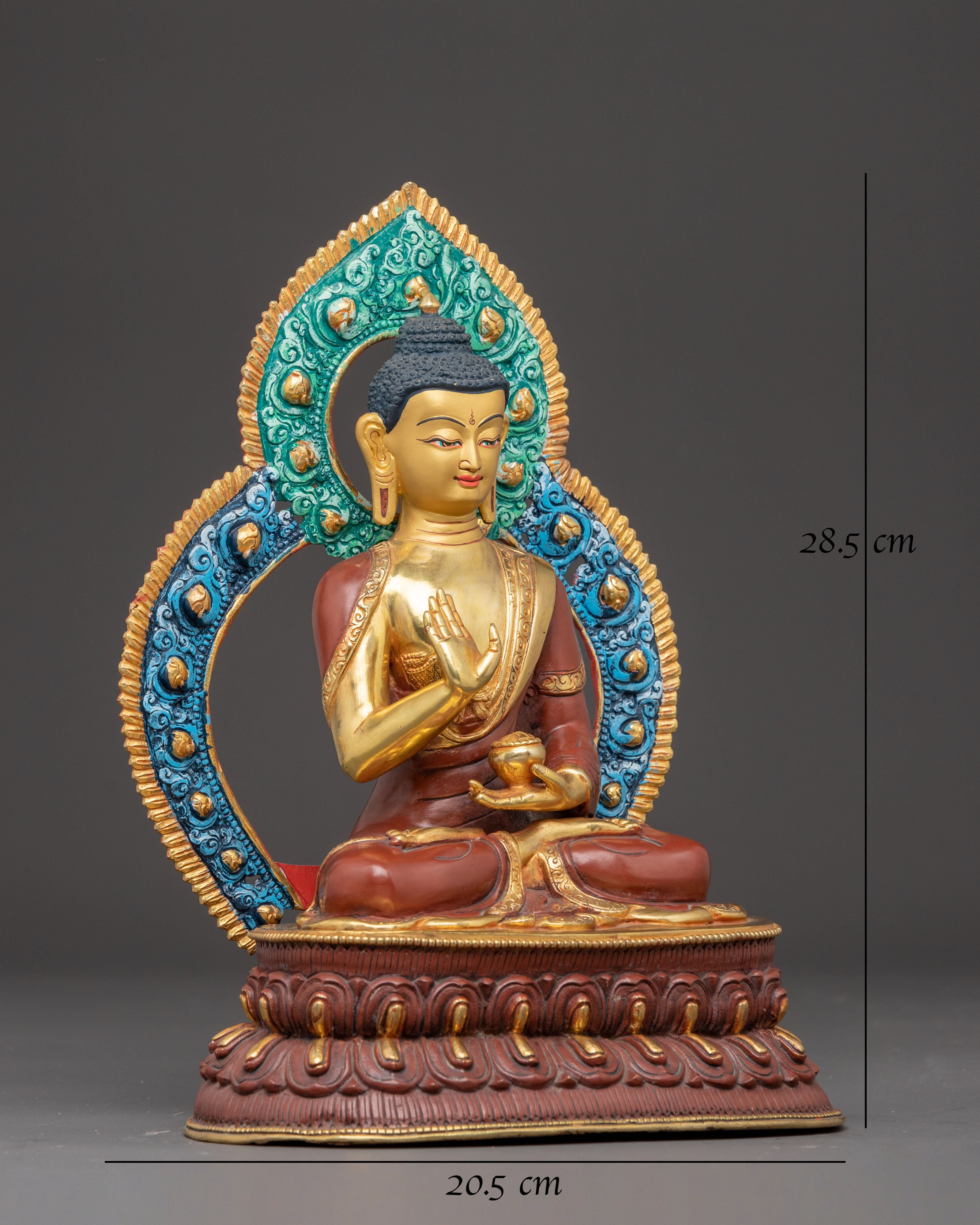 Handmade Amoghasiddhi Artwork | Symbol of Boundless Wisdom