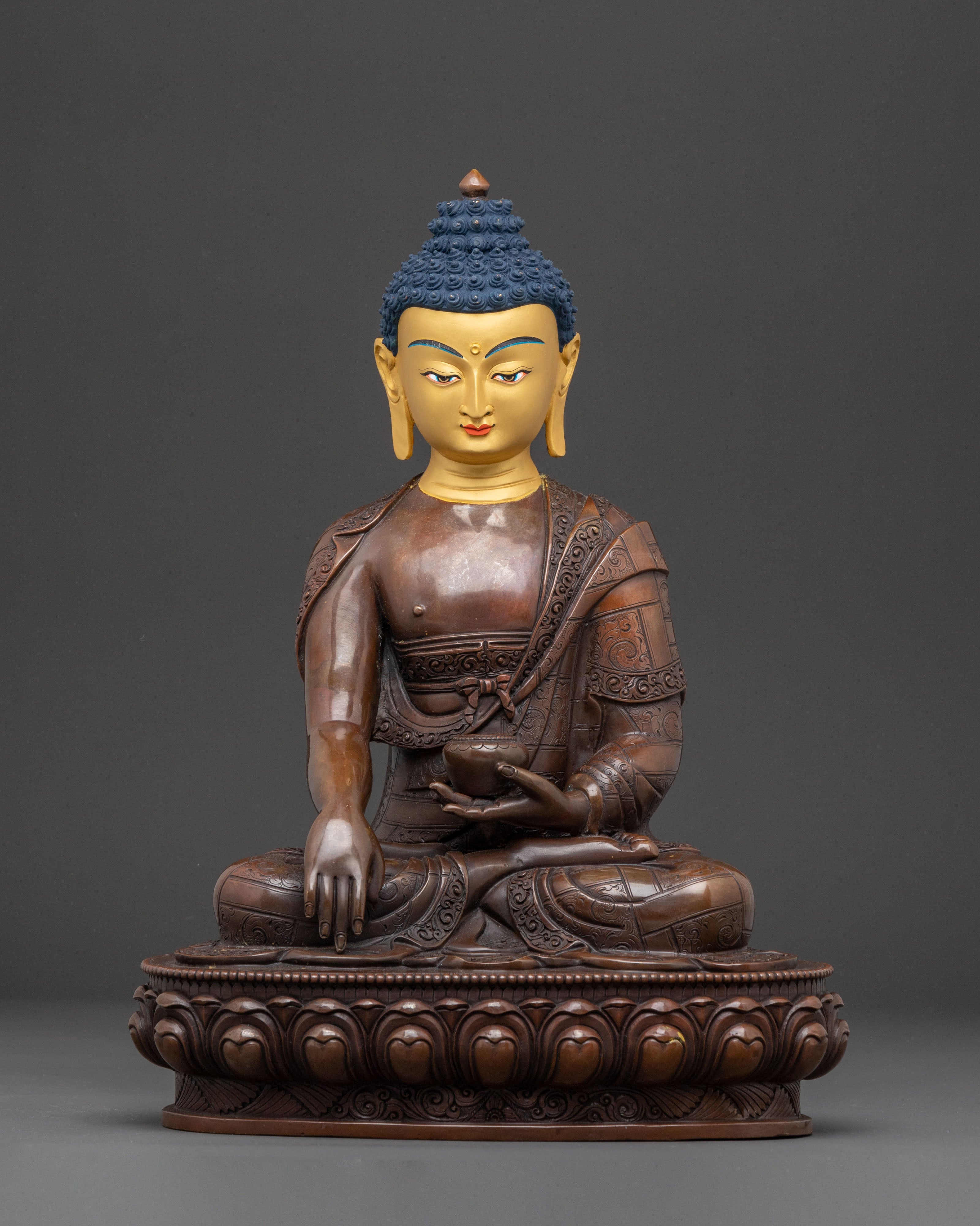 Handmade Tibetan Shakyamuni Buddha Statue 