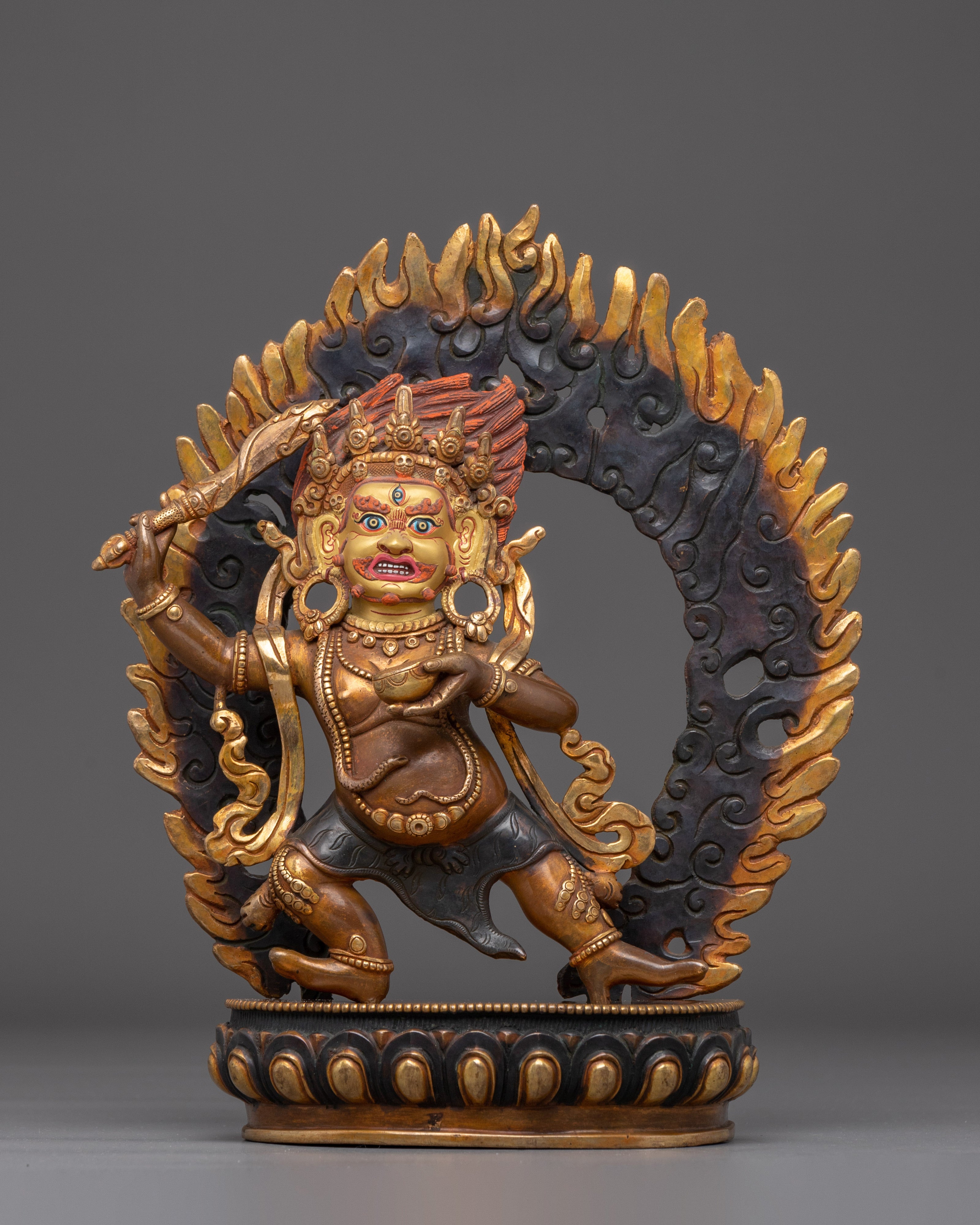 Statue of Buddhist Protector Deity Mahakala