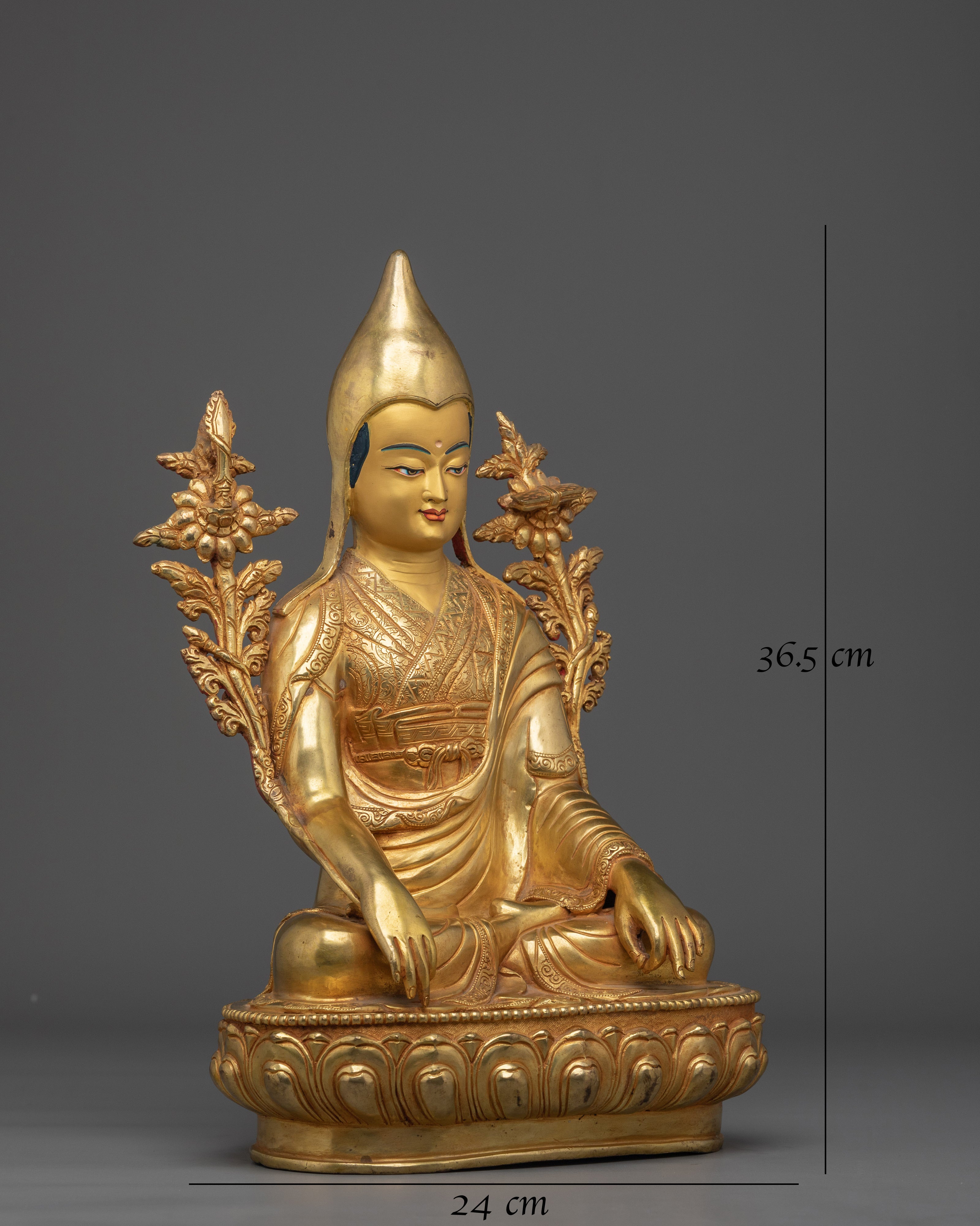 Longchenpa Statue: Tibetan Scholar of Nyingma School