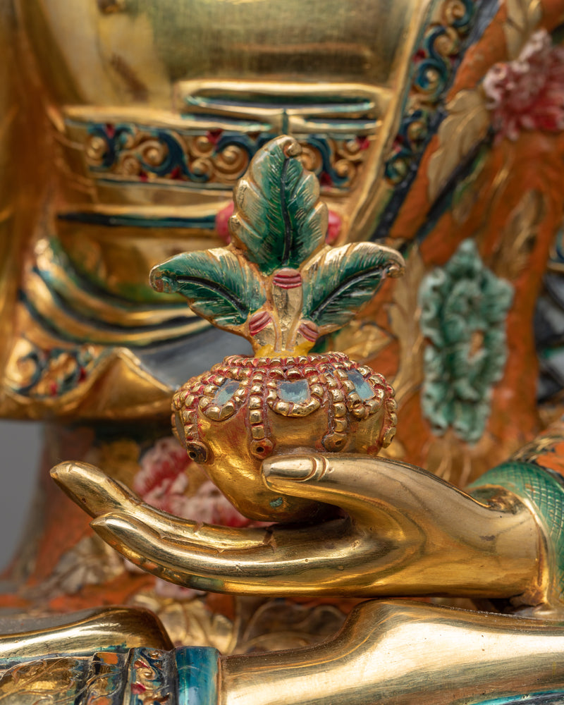 The Medicine Buddha Handcrafted Statue | Healing and Well-being Embodied