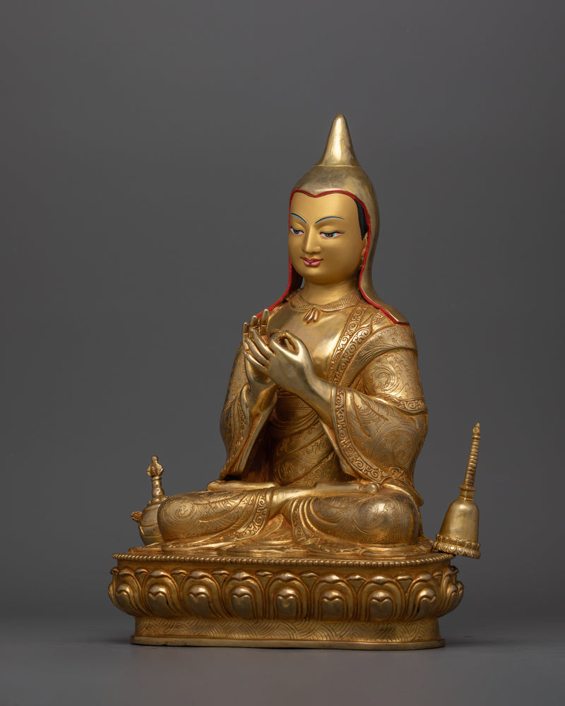Buddhist Religious Leader and Master Atisa Statue | Traditional Handcrafted Art