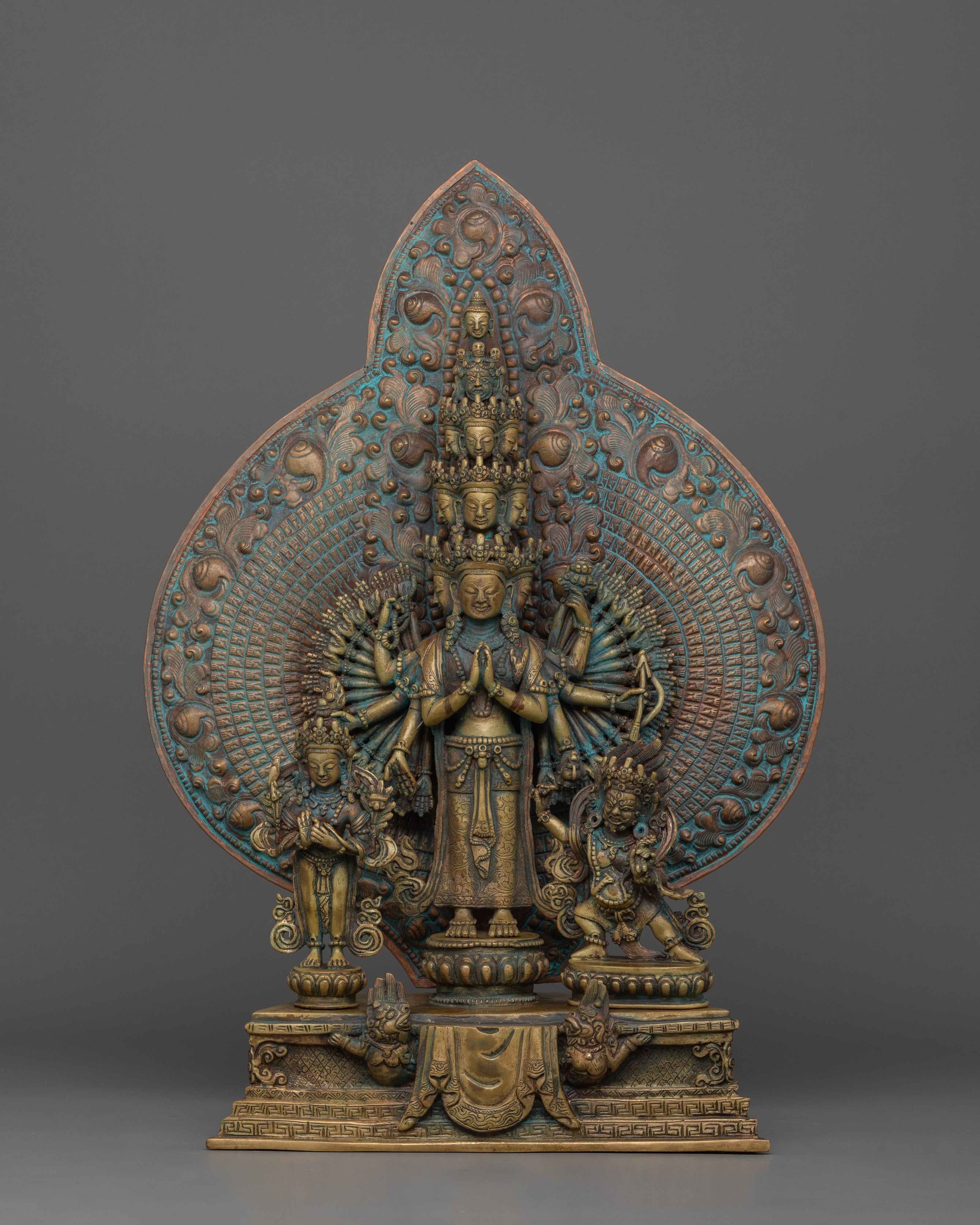 15.4 Inches 1000 Armed Chenrezig