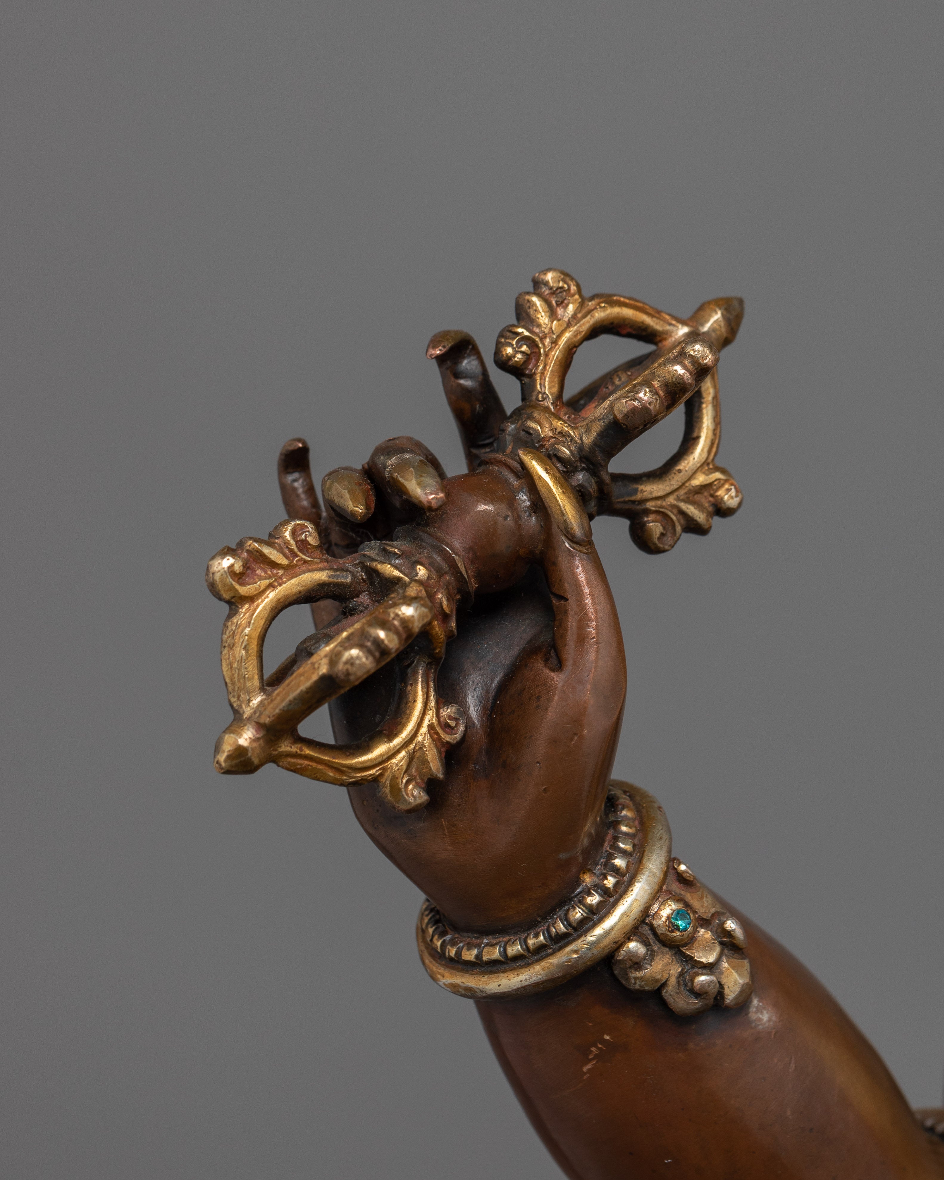 Shakyamuni Buddha Protector Wrathful Vajrapani Figurine | Wielder of The Thunderbolt