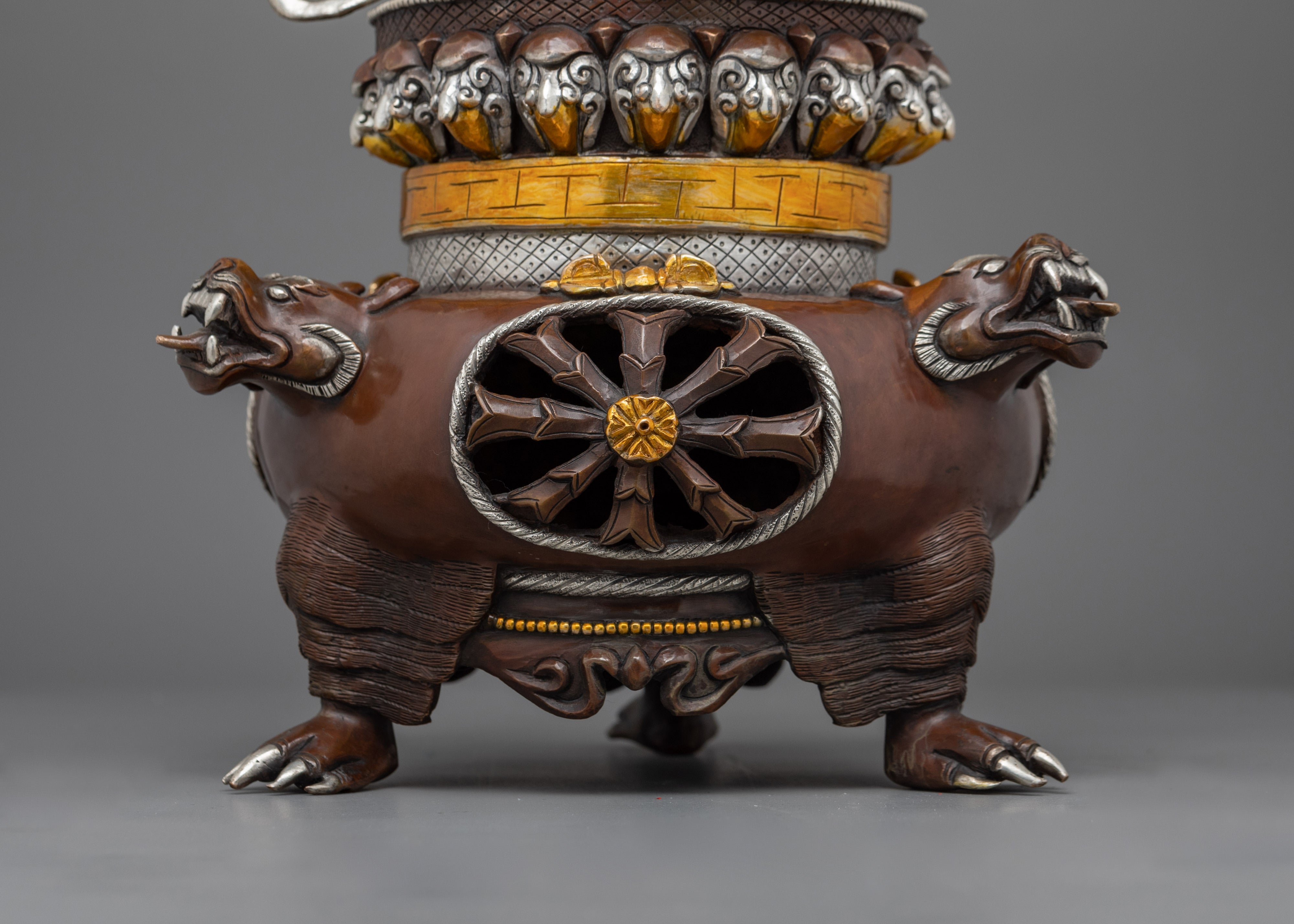 置物 DZONGKHA Oxidized Vajradaka Dorje Khandro Statue | Guardian of Wisdom and Power
