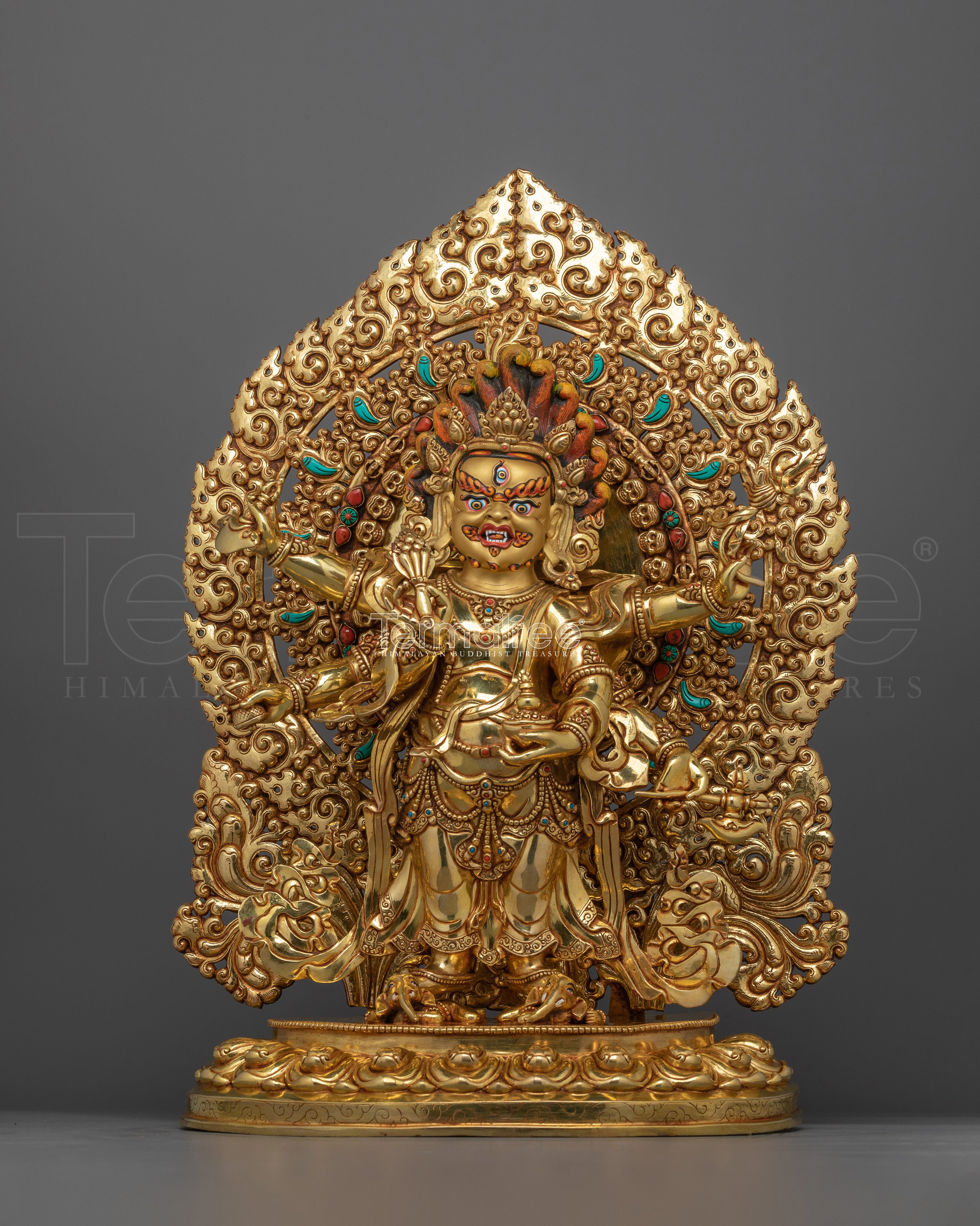 Six Armed White Mahakala Protector of Prosperity | Guardian of Wealth and Abundance