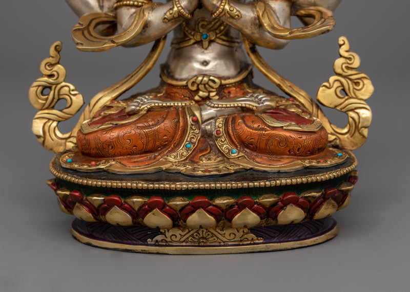 Buddhism Enlightened Bodhisattva Set | Compassion, Longevity, Wisdom, and Purity Art