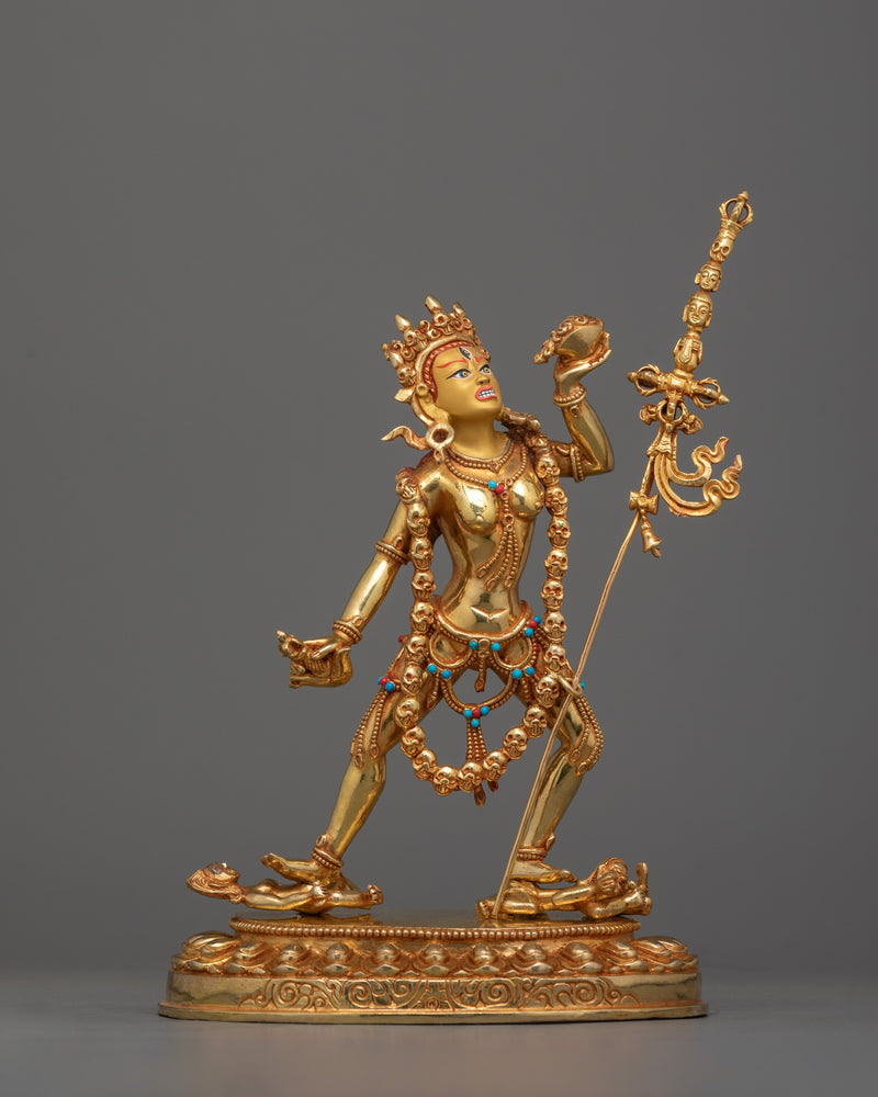 Vajrayogini Tibetan Tantric Deity with Fierce Wisdom Statue | The Powerful Divine Red Yogini