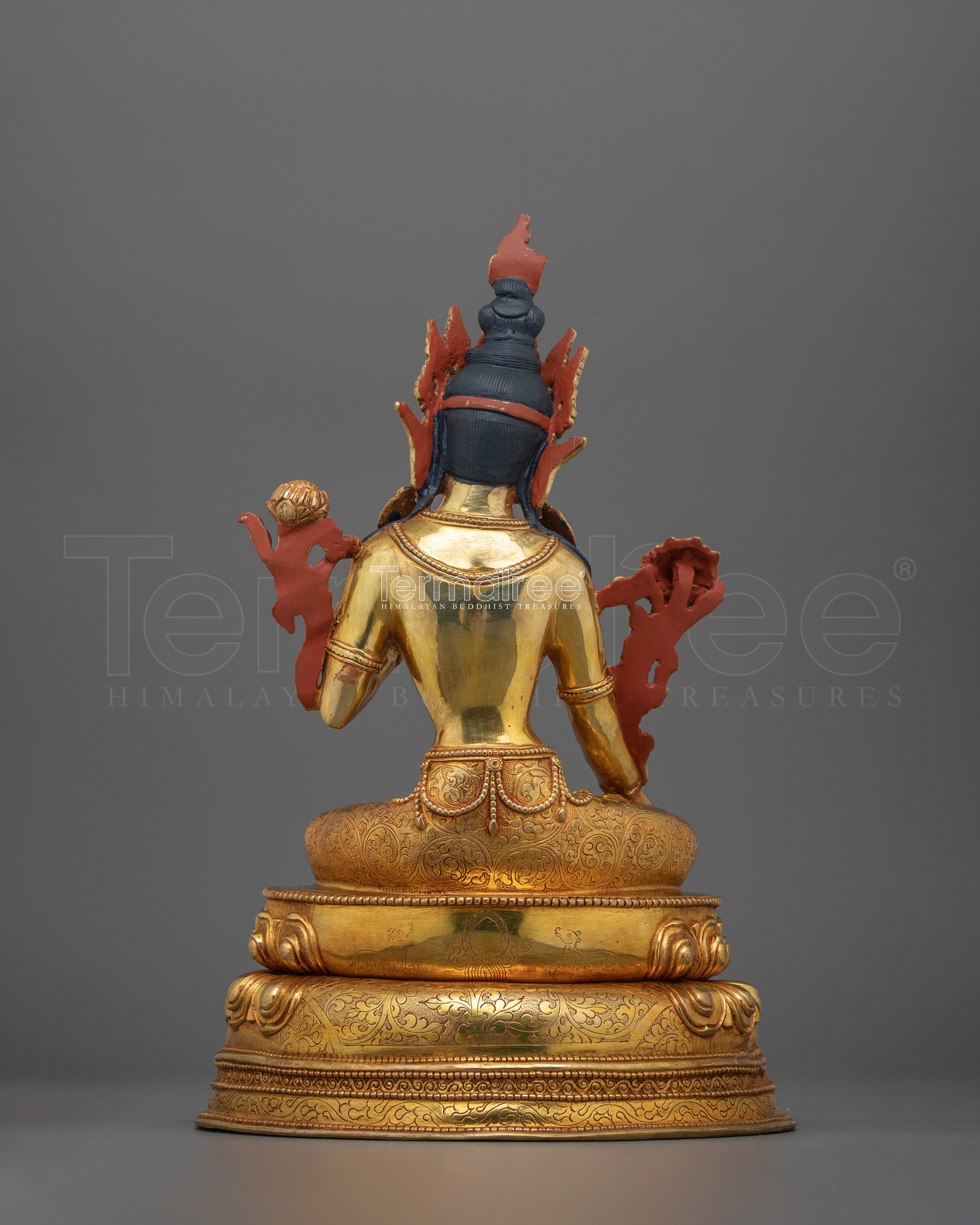 Compassionate Guardian Tibetan Buddhism White Tara Figurine | Sacred Art for Meditation